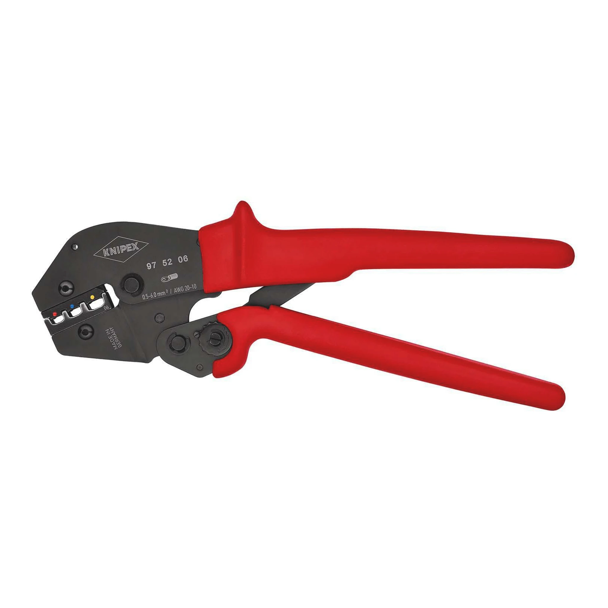 KNIPEX | Crimpzange | Länge 250 mm | 0,5- 6 (AWG 20 - 10) mm² 565 g