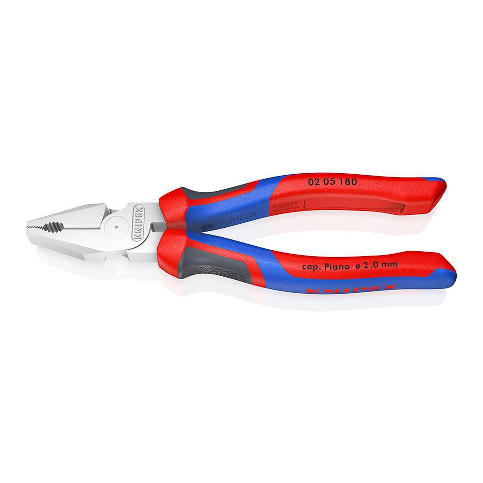 KNIPEX | Kraftkombizange | Länge 180 mm | verchromt Comfort-Griff
