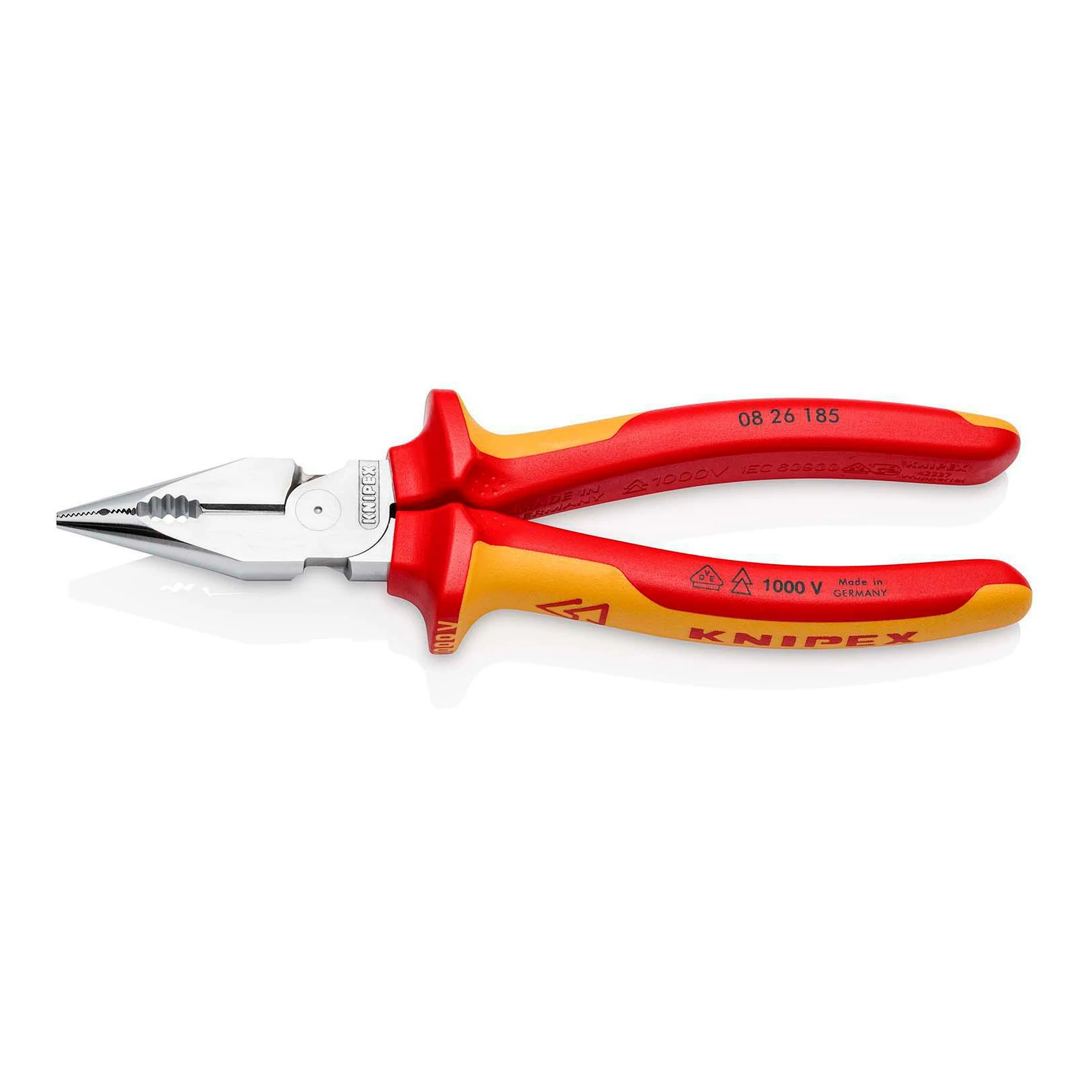 KNIPEX | Spitzkombizange | Länge 185 mm | poliert Mehrkomponentenhüllen