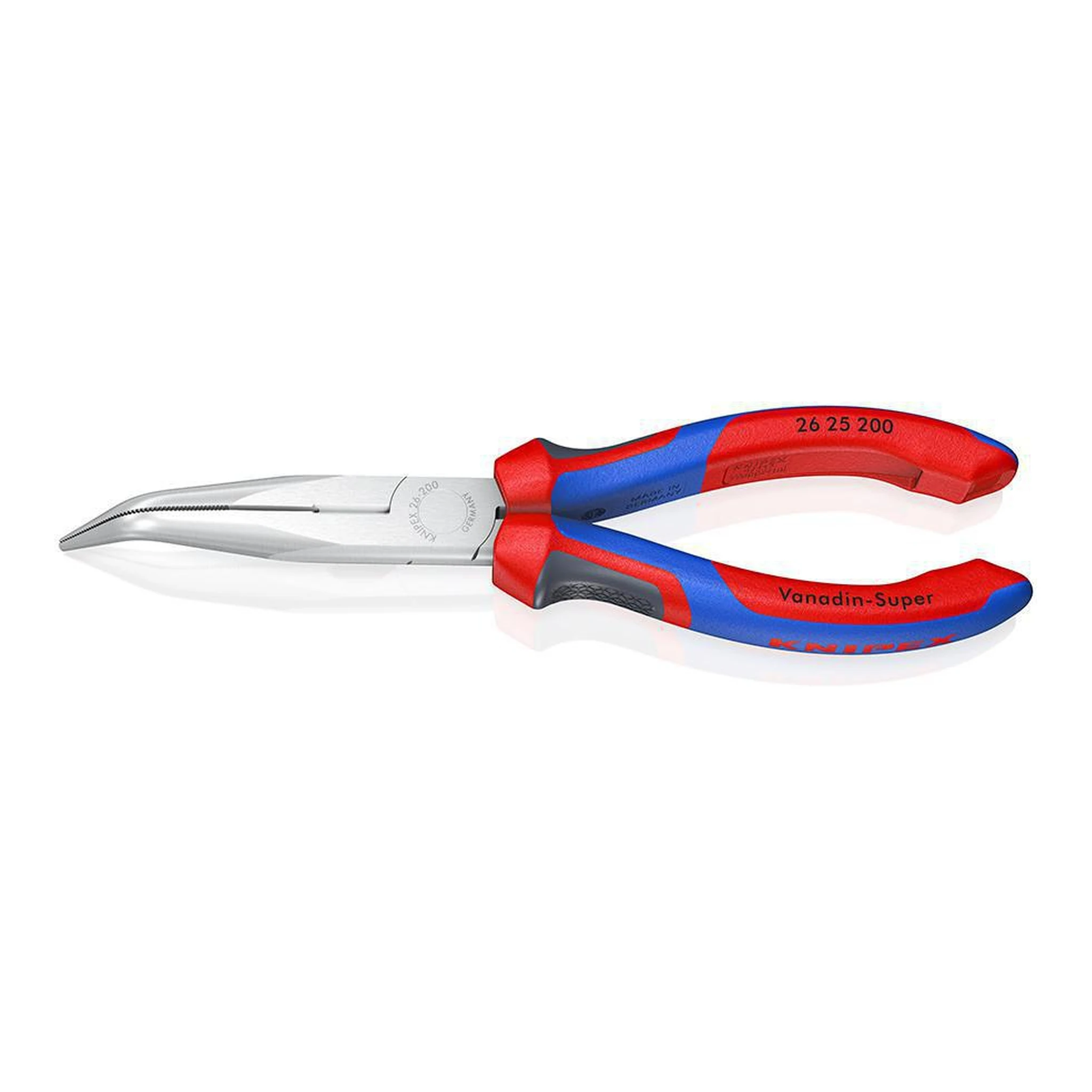 KNIPEX | Flachrundzange | Länge 200 mm verchromt | 40° gewinkelt