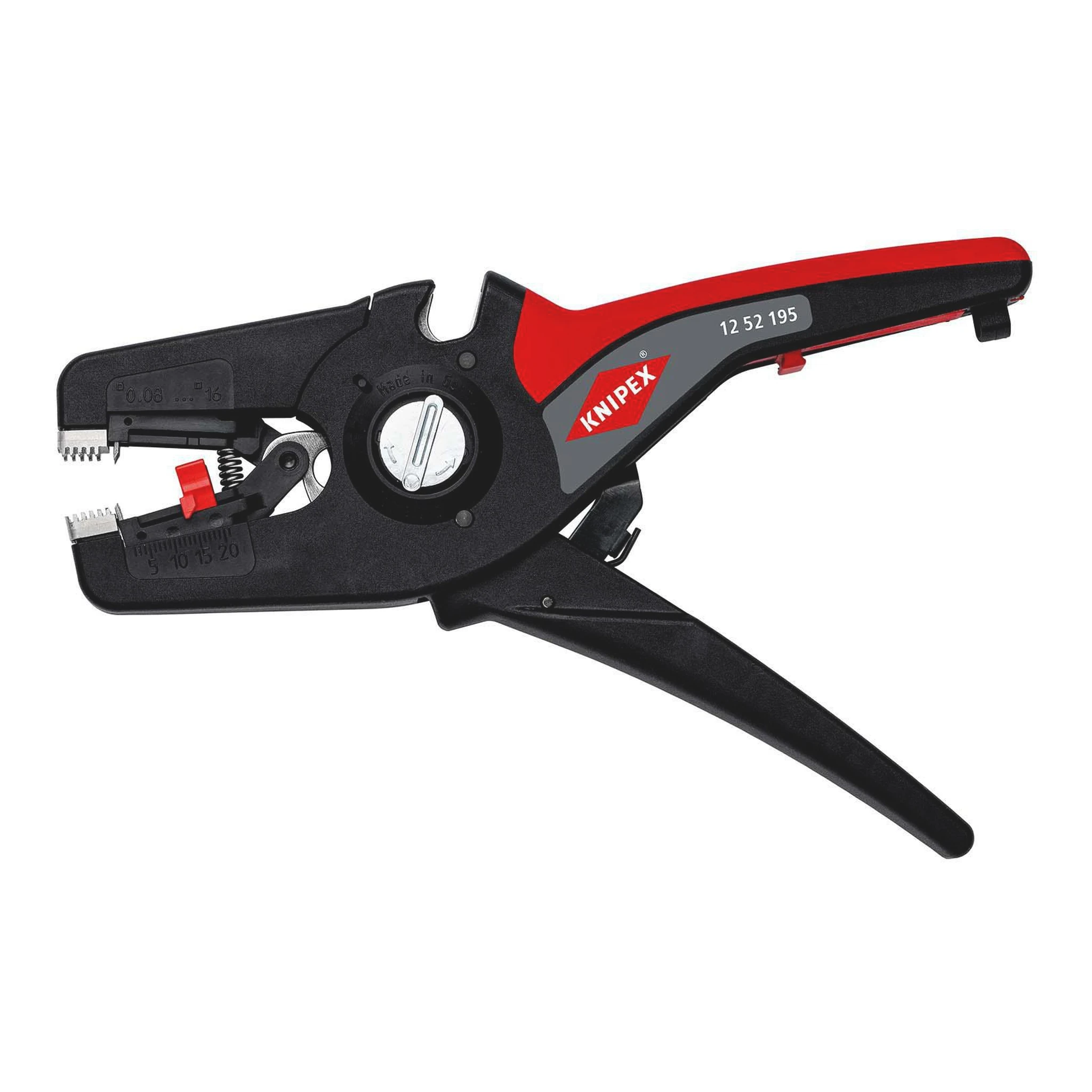 KNIPEX | Automatikabisolierzange | Länge 195 mm | 0,08 - 16 (AWG 28 - 5) mm²