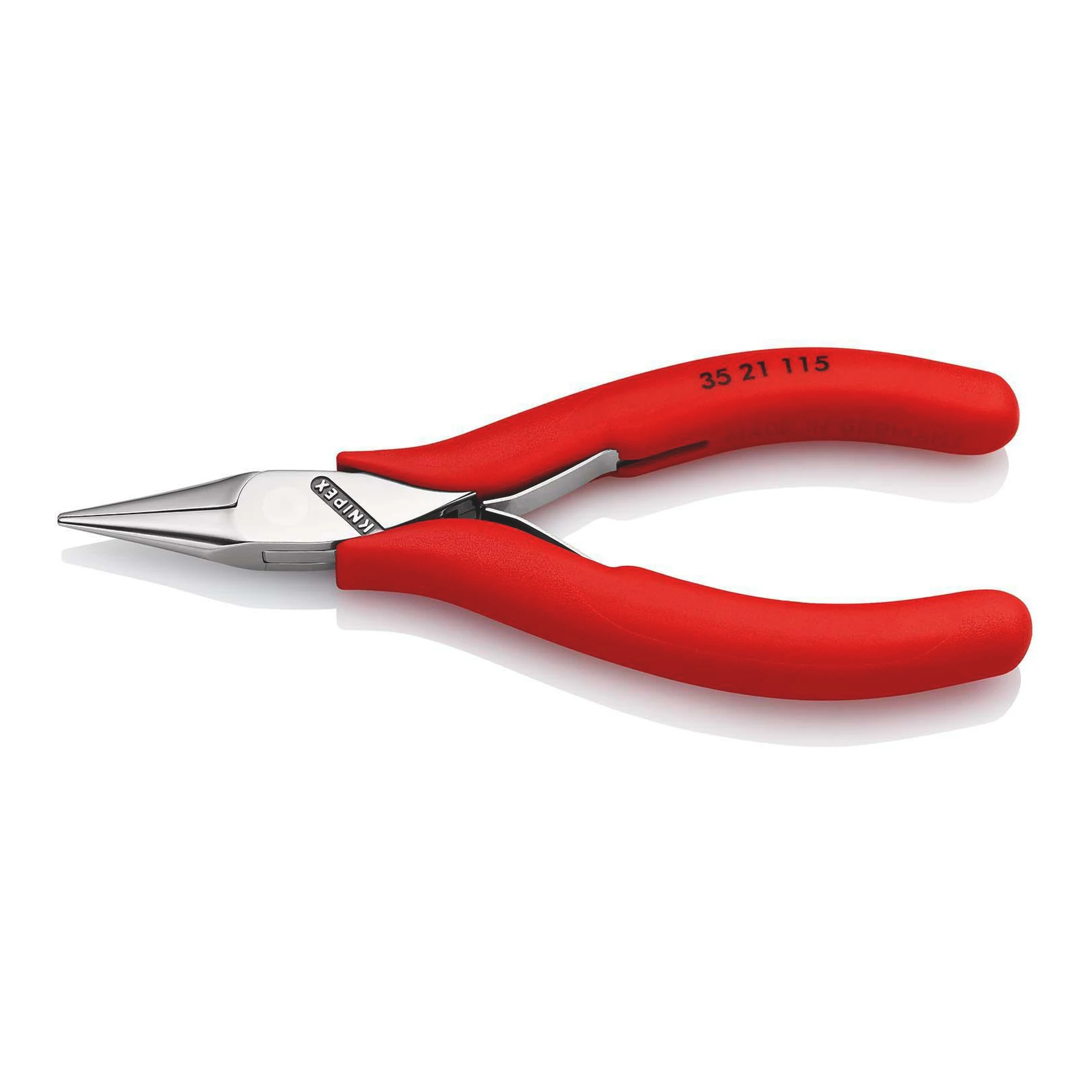 KNIPEX | Elektronik-Greifzange | Gesamtlänge 115 mm | flachbreite Backen Form 2