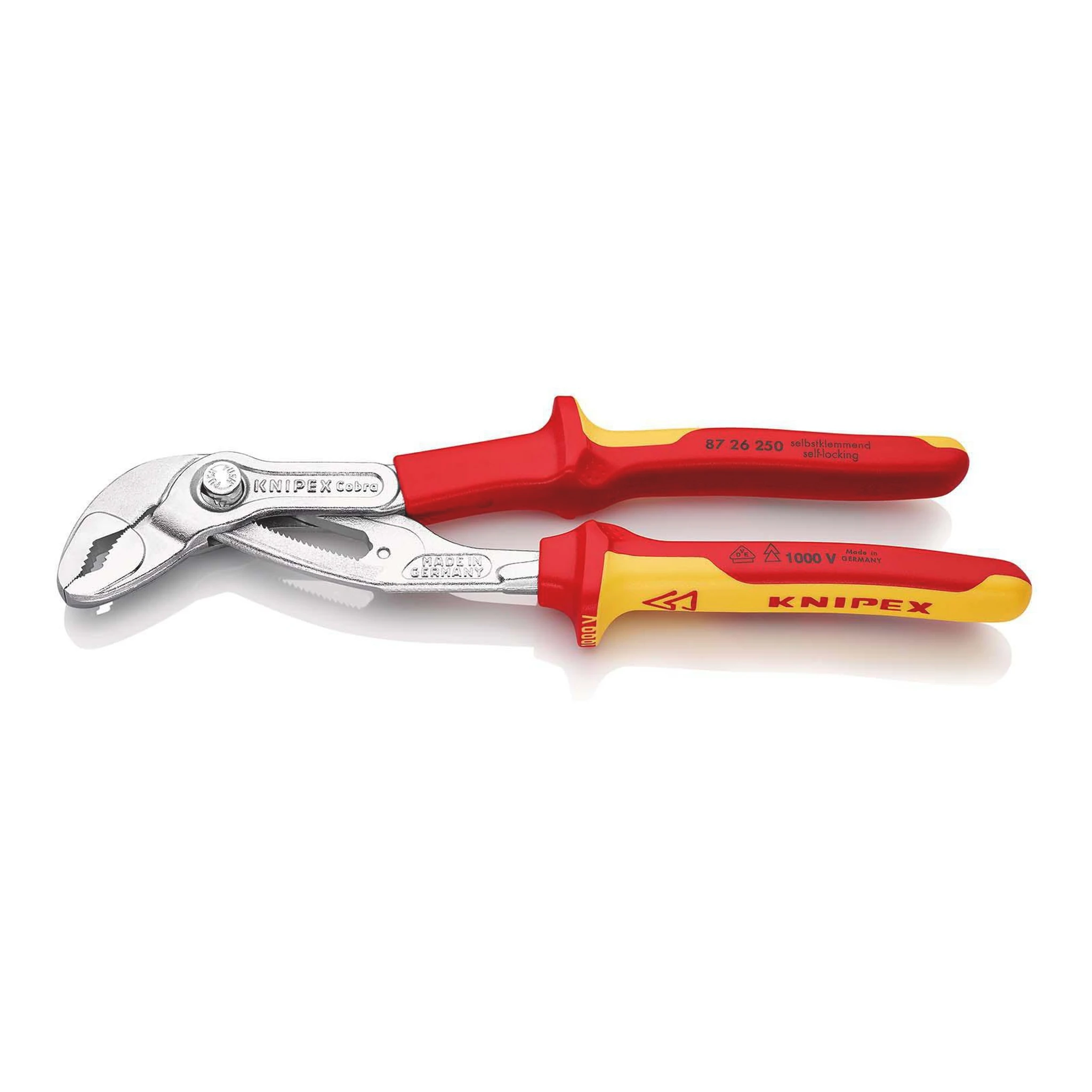 KNIPEX | Wasserpumpenzange | Länge 250 mm Spannweite 46 mm | verchromt VDE
