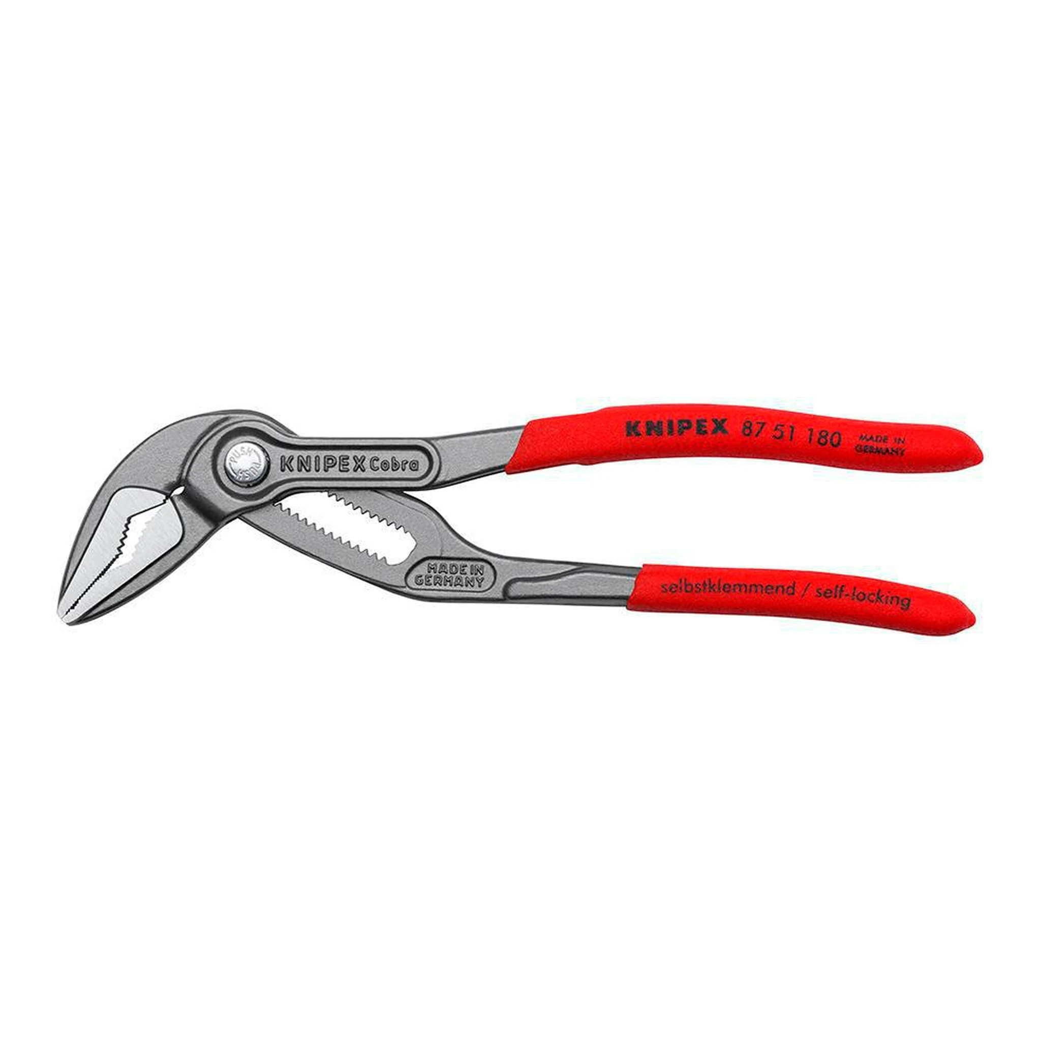 KNIPEX | Wasserpumpenzange | Länge 180 mm Spannweite 32 mm | grau atramentiert poliert