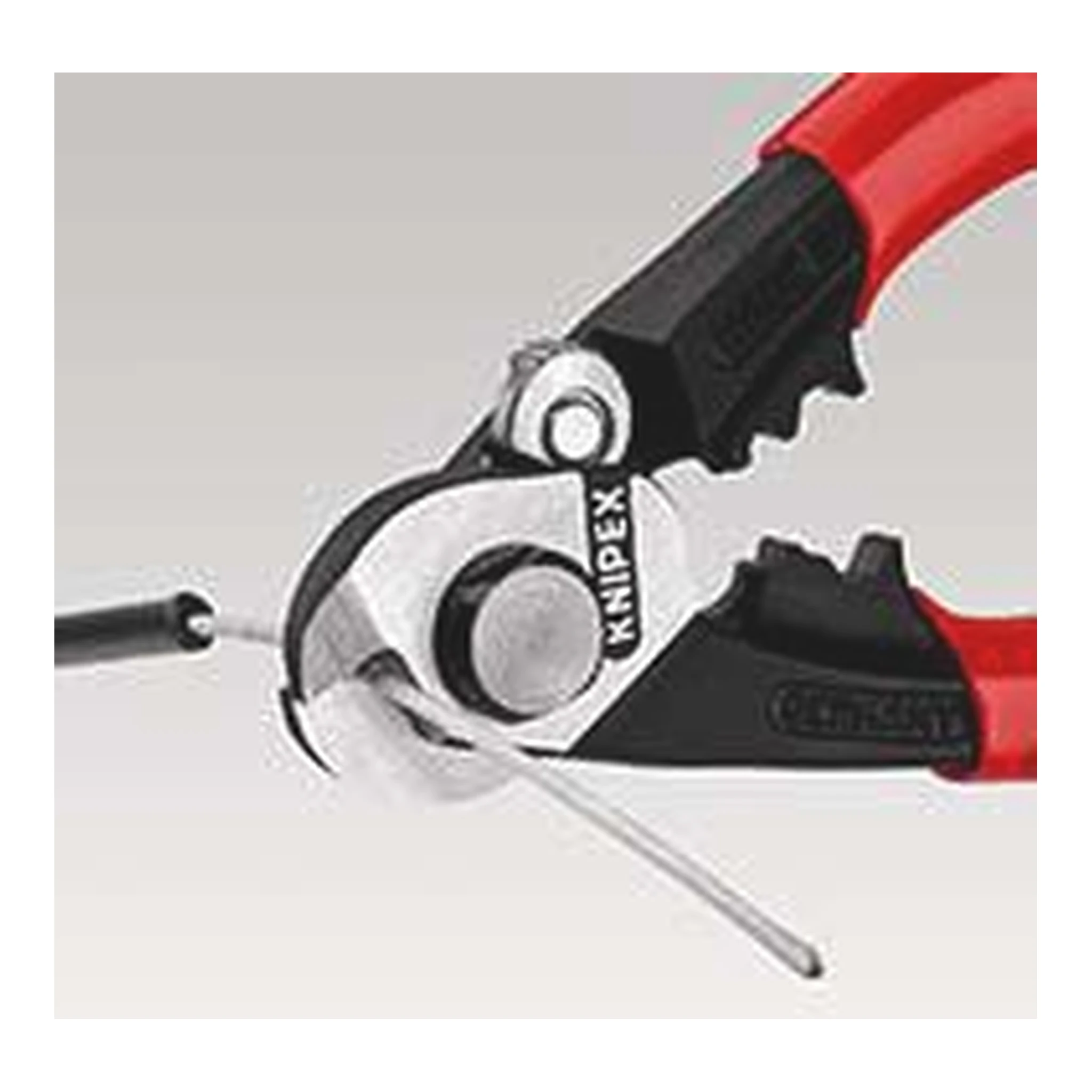 KNIPEX | Drahtseilschere | Länge 190 mm | poliert – Bild 12