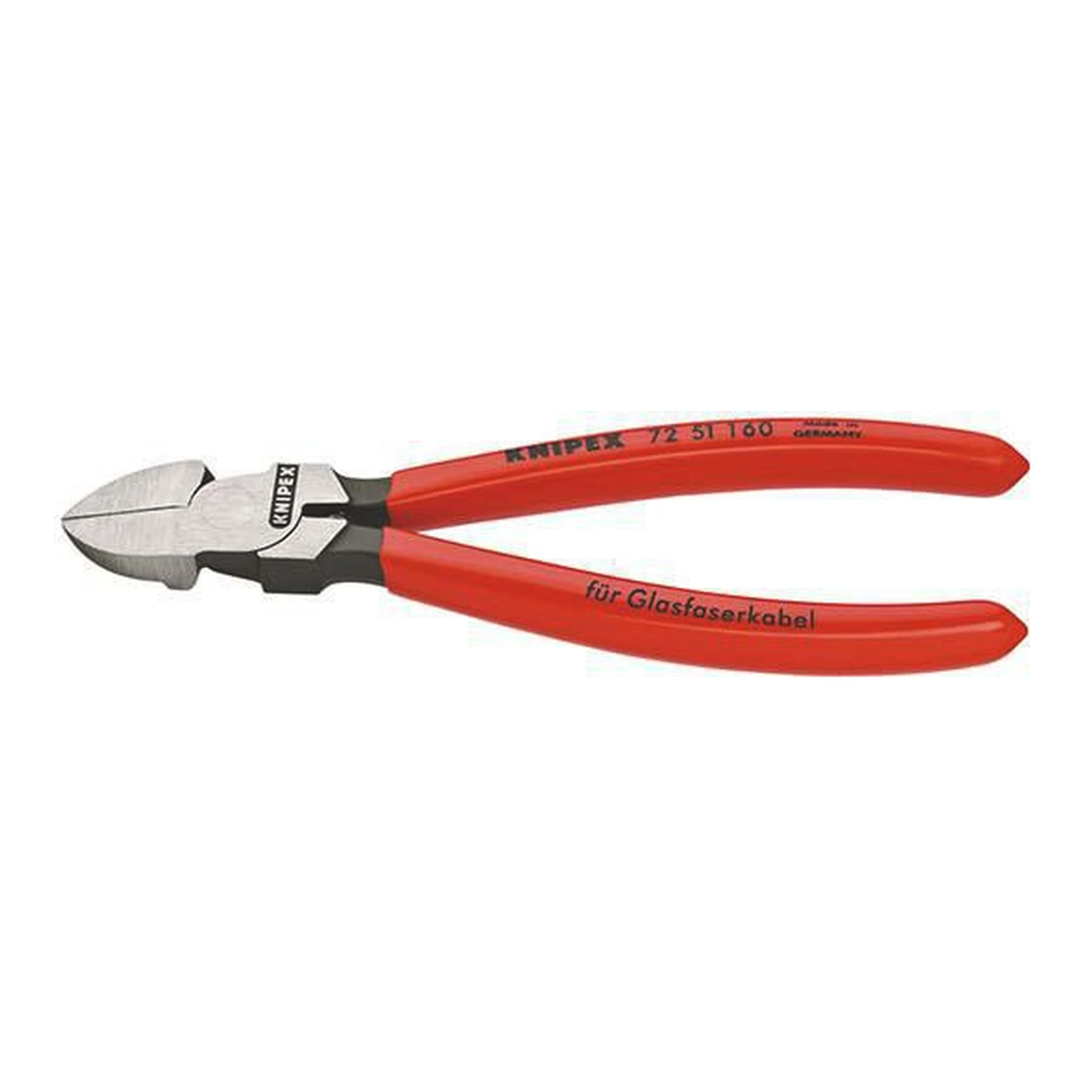 KNIPEX | Seitenschneider für Lichtwellenleiter | Länge 160 mm | gerade