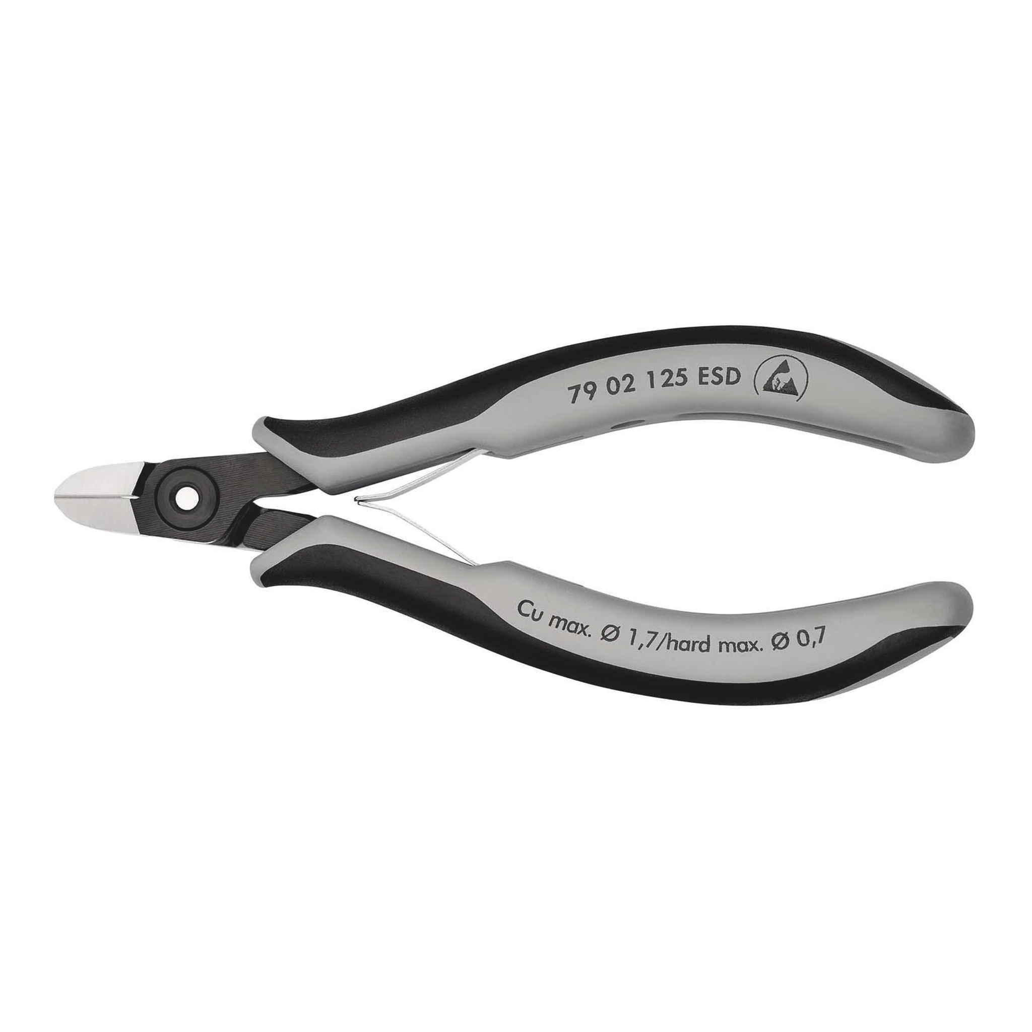 KNIPEX | Präzisions-Elektronik-Seitenschneider | Länge 125 mm Form 0 | Facette ja, sehr klein poliert