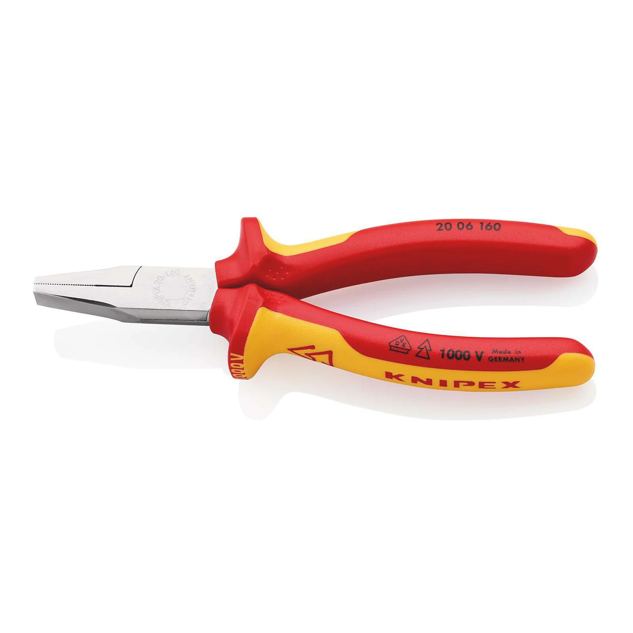 KNIPEX | Flachzange | Gesamtlänge 160 mm | verchromt