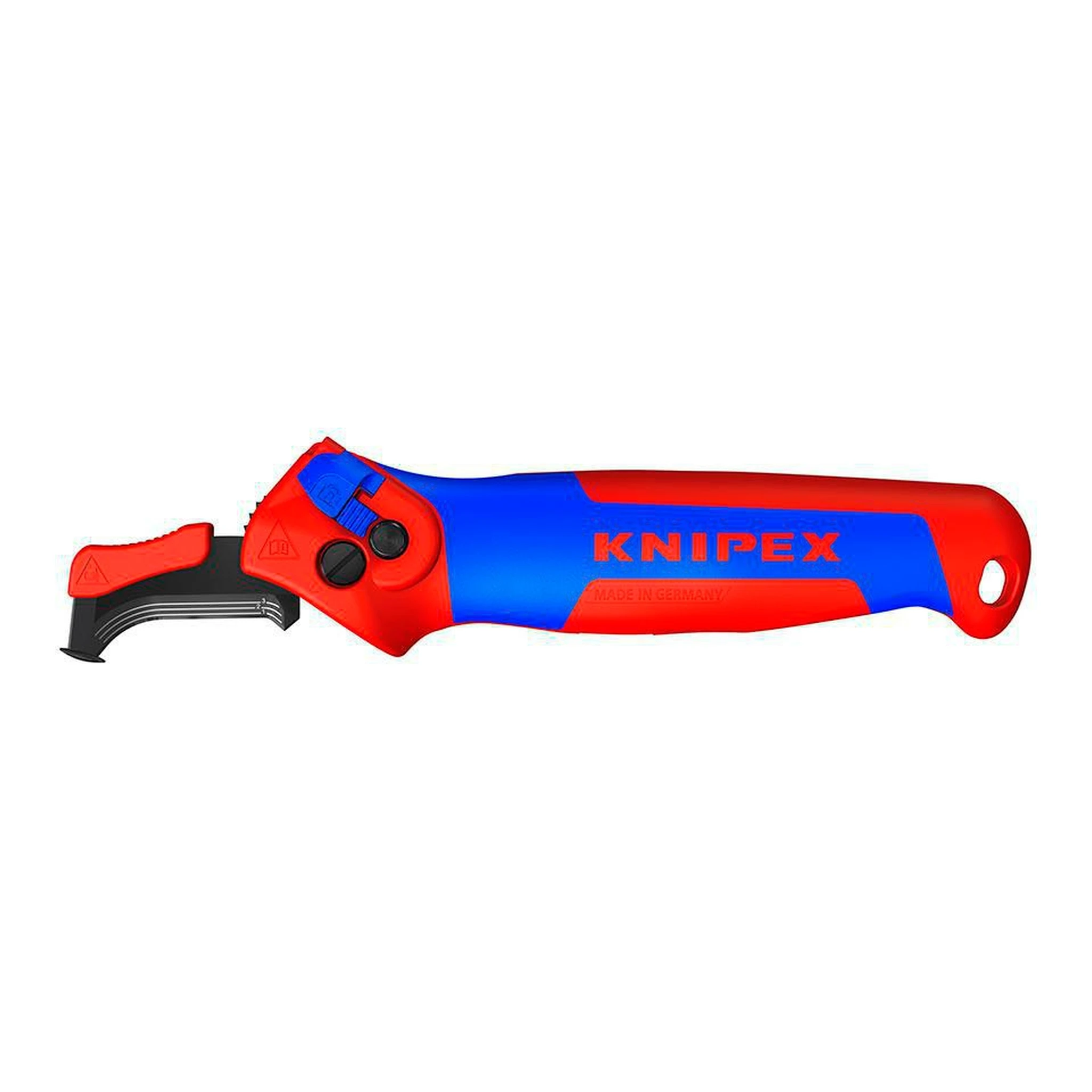 KNIPEX | Abmantelungsmesser | Gesamtlänge 146 mm | mit Hakenklinge