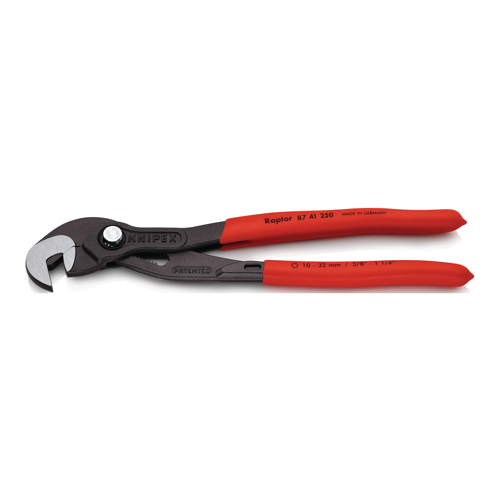 KNIPEX | Schraubzange | Gesamtlänge 250 mm Spannweite 10 - 32 mm | poliert Kunststoffüberzug