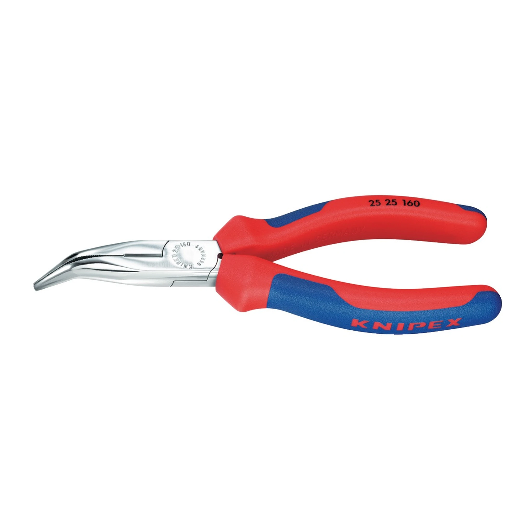 KNIPEX | Flachrundzange | Länge 160 mm flachrund 40° gewinkelt | Comfort-Griff