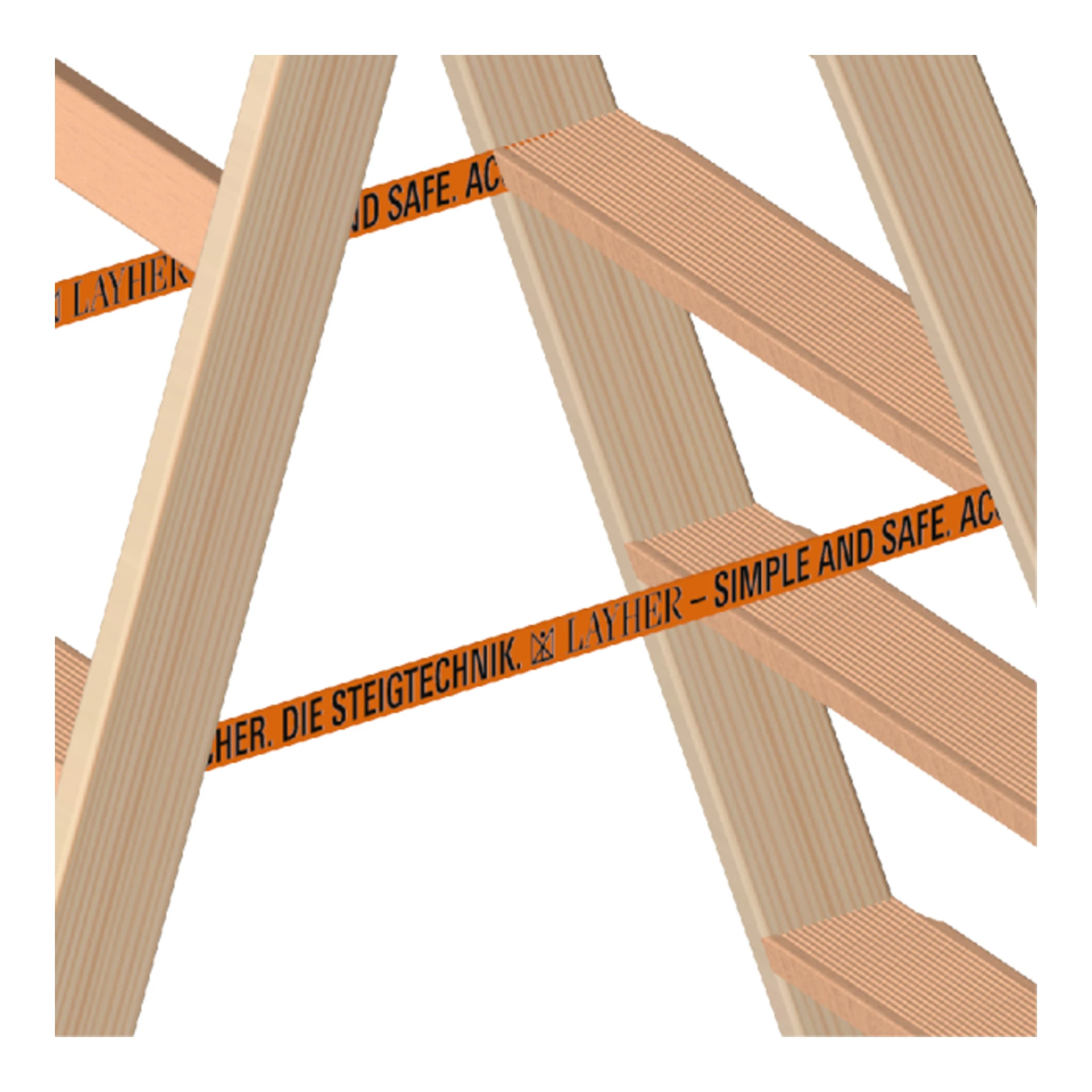 LAYHER | Holzstehleiter | 2 x 10 Stufen – Bild 5