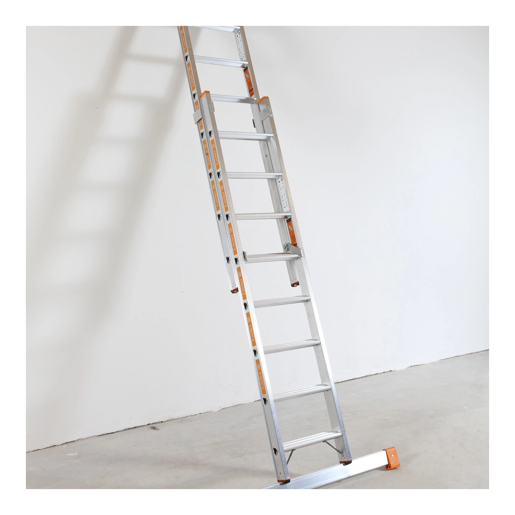 LAYHER | Stufenschiebeleiter | 2 x 8 Stufen – Bild 2