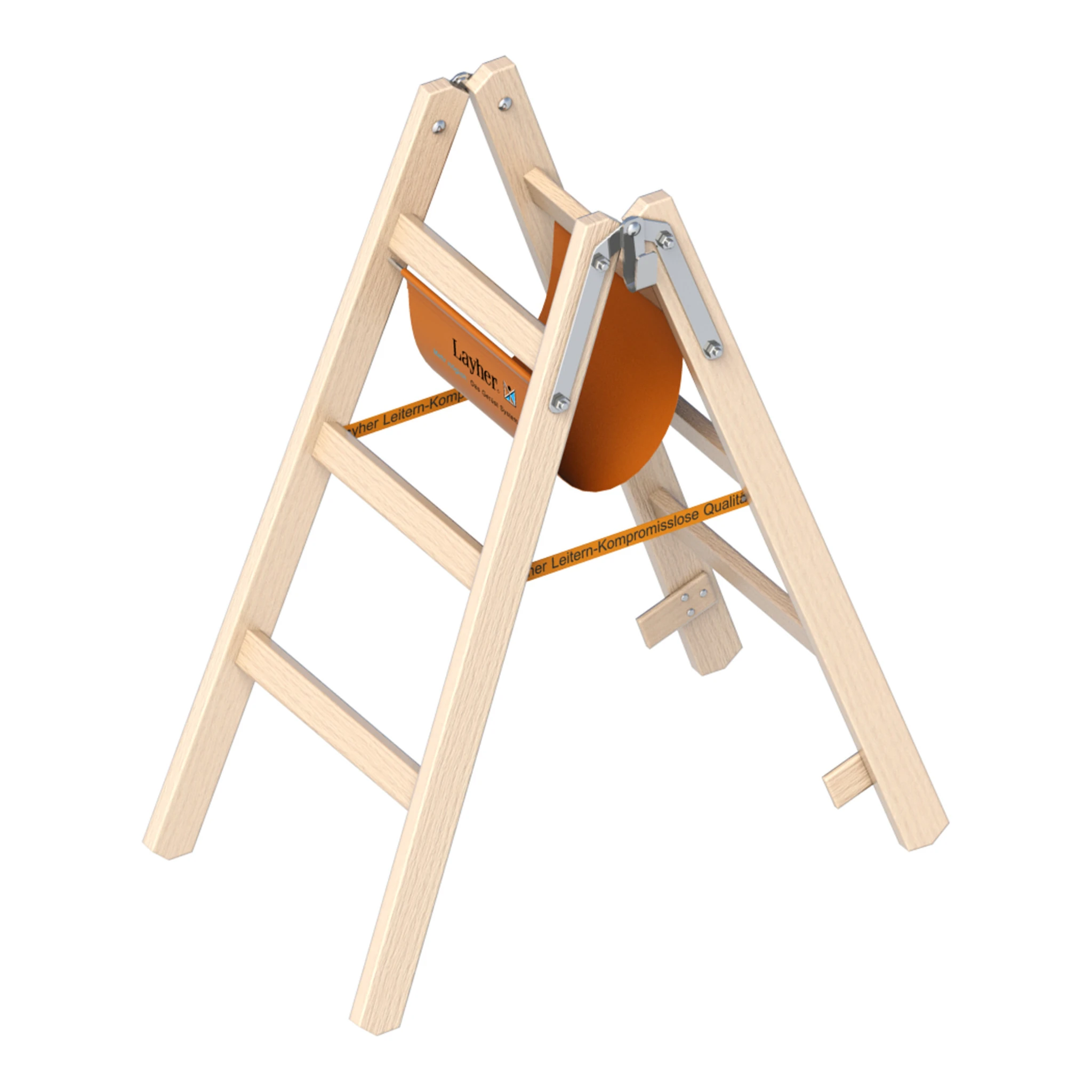 LAYHER | Holzstehleiter | 2 x 3 Sprossen
