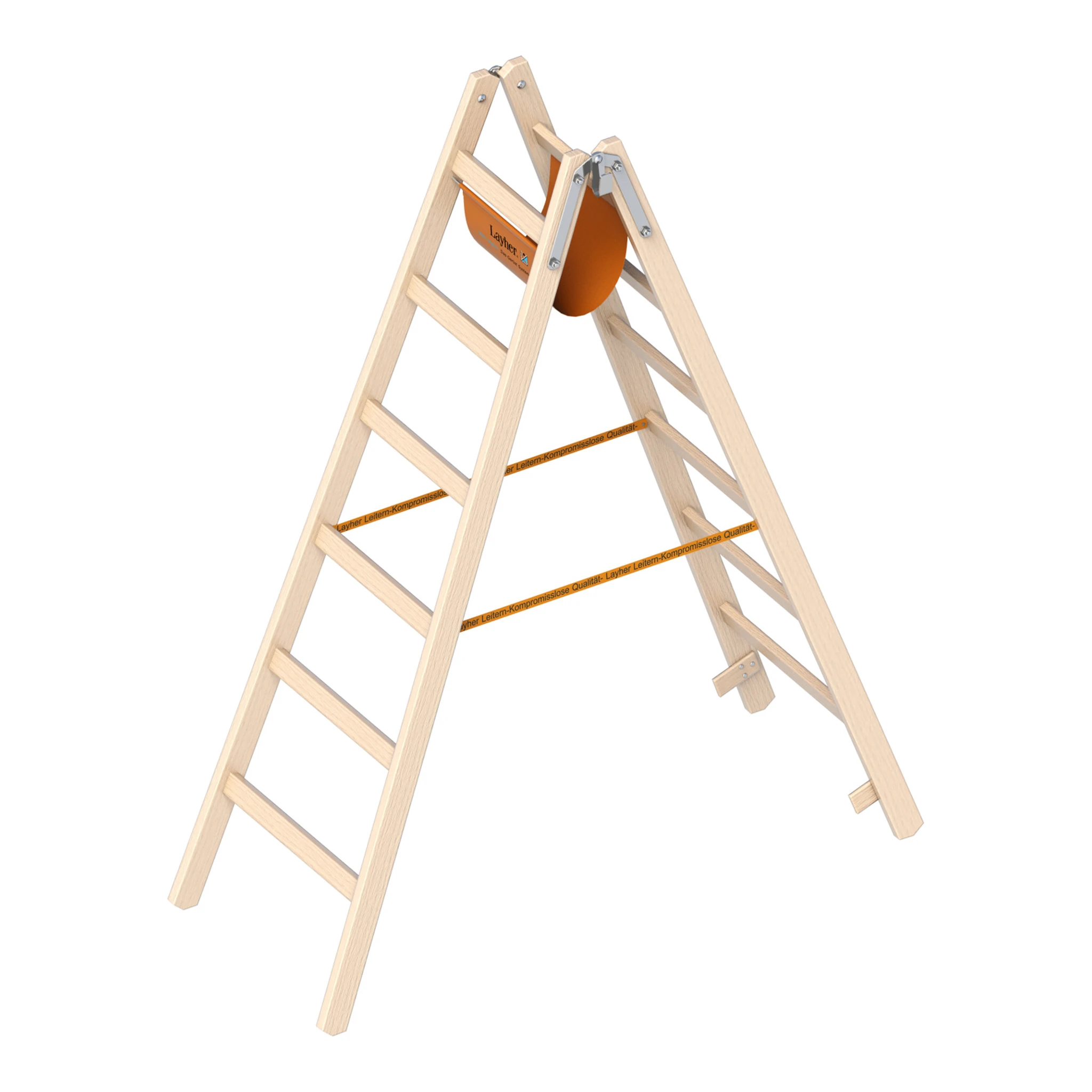 LAYHER | Holzstehleiter | 2 x 6 Sprossen