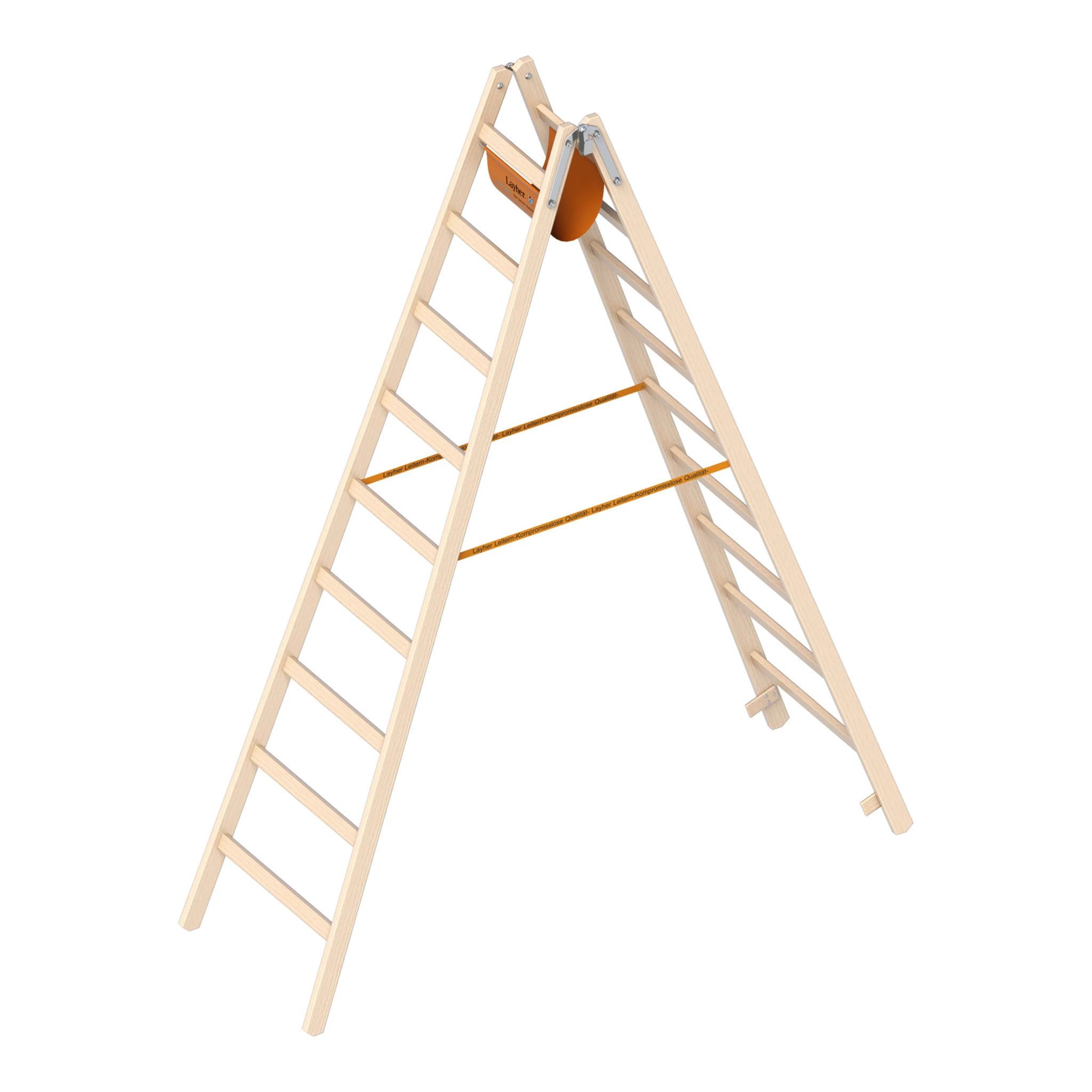 LAYHER | Holzstehleiter | 2 x 9 Sprossen
