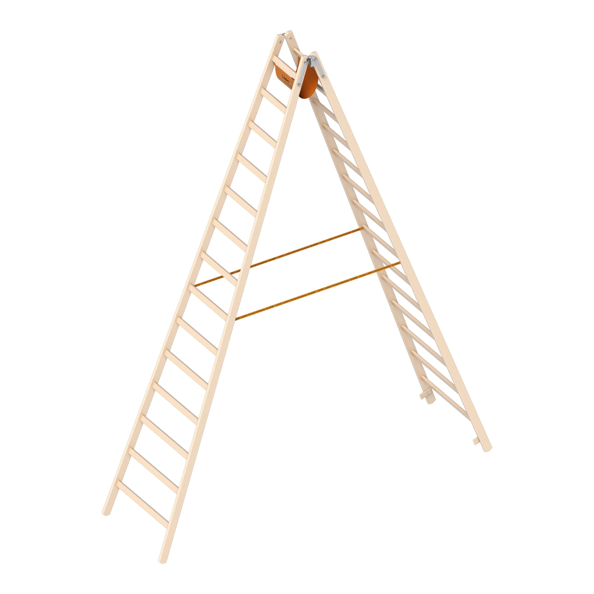 LAYHER | Holzstehleiter | 2 x 14 Sprossen