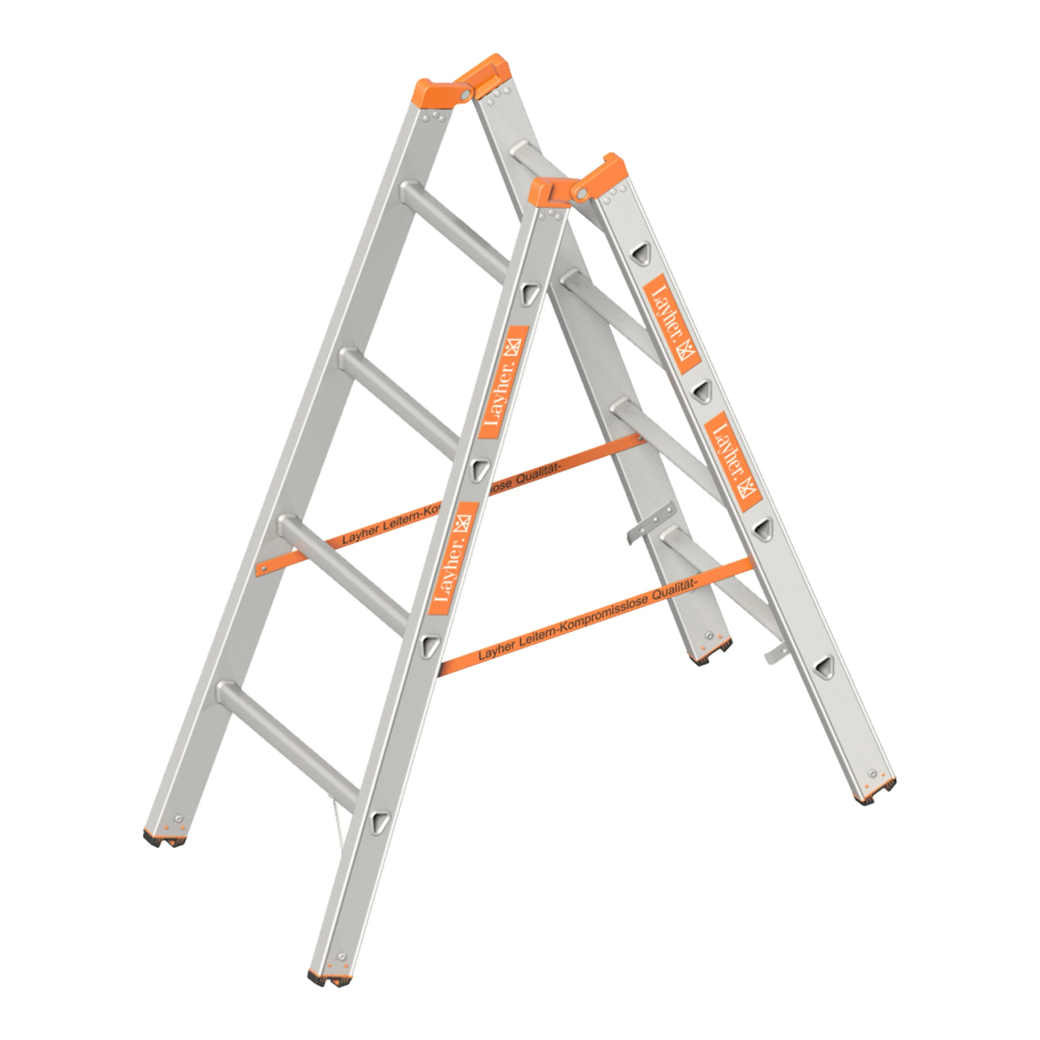 LAYHER | Sprossenstehleiter | 2 x 4 Sprossen