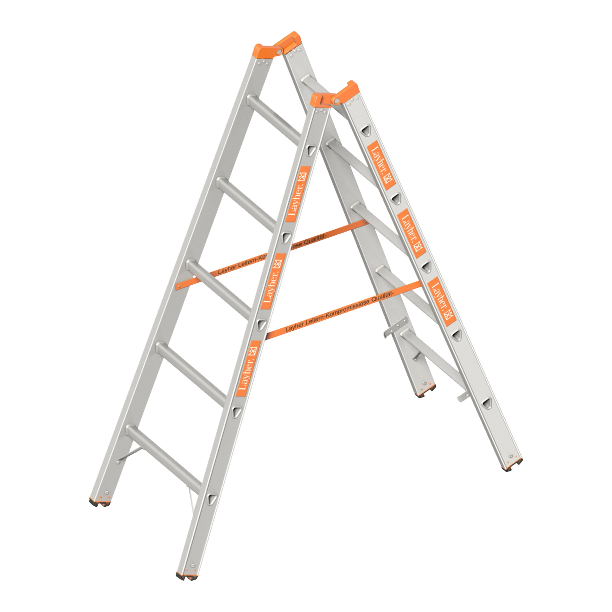 LAYHER | Sprossenstehleiter | 2 x 5 Sprossen