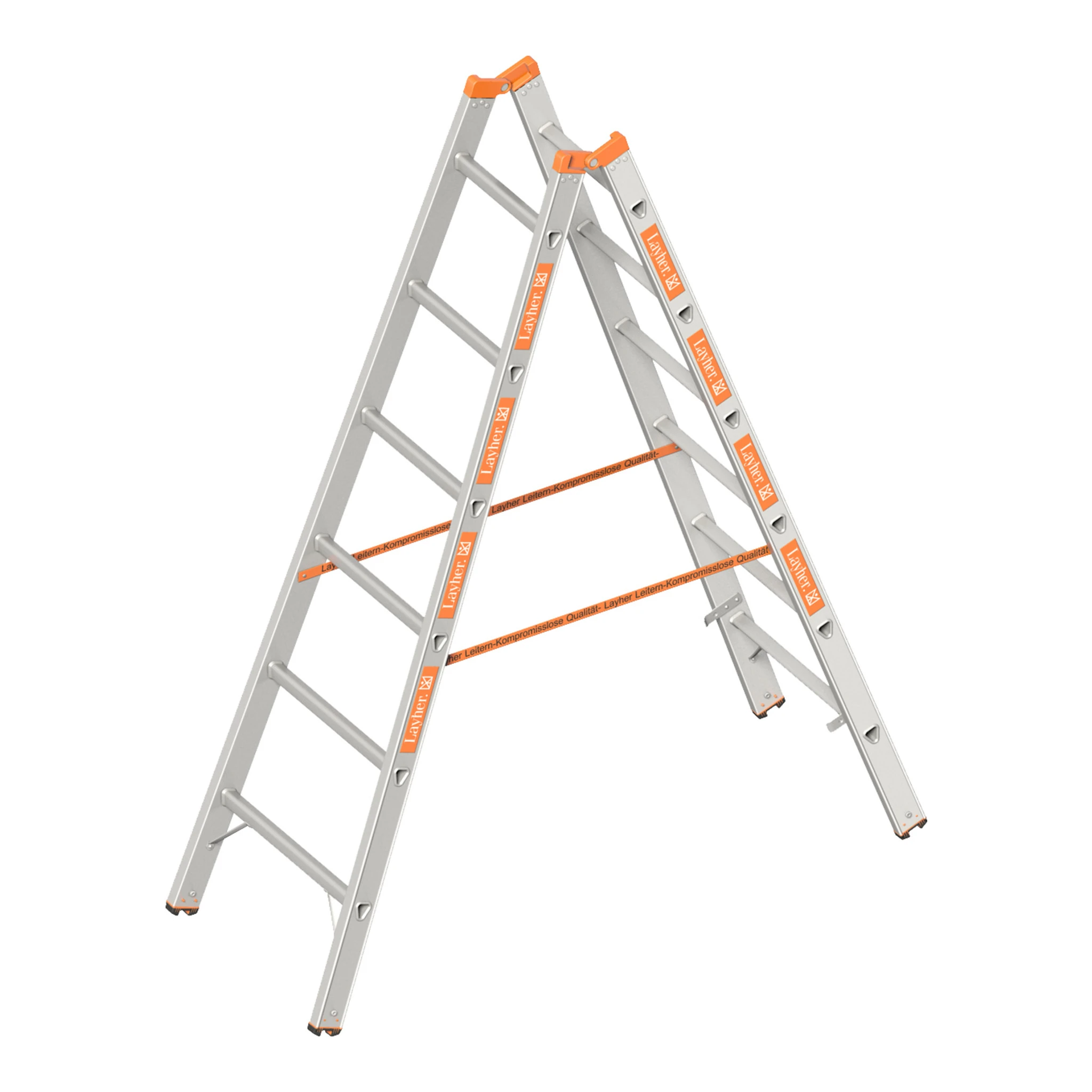LAYHER | Sprossenstehleiter | 2 x 6 Sprossen