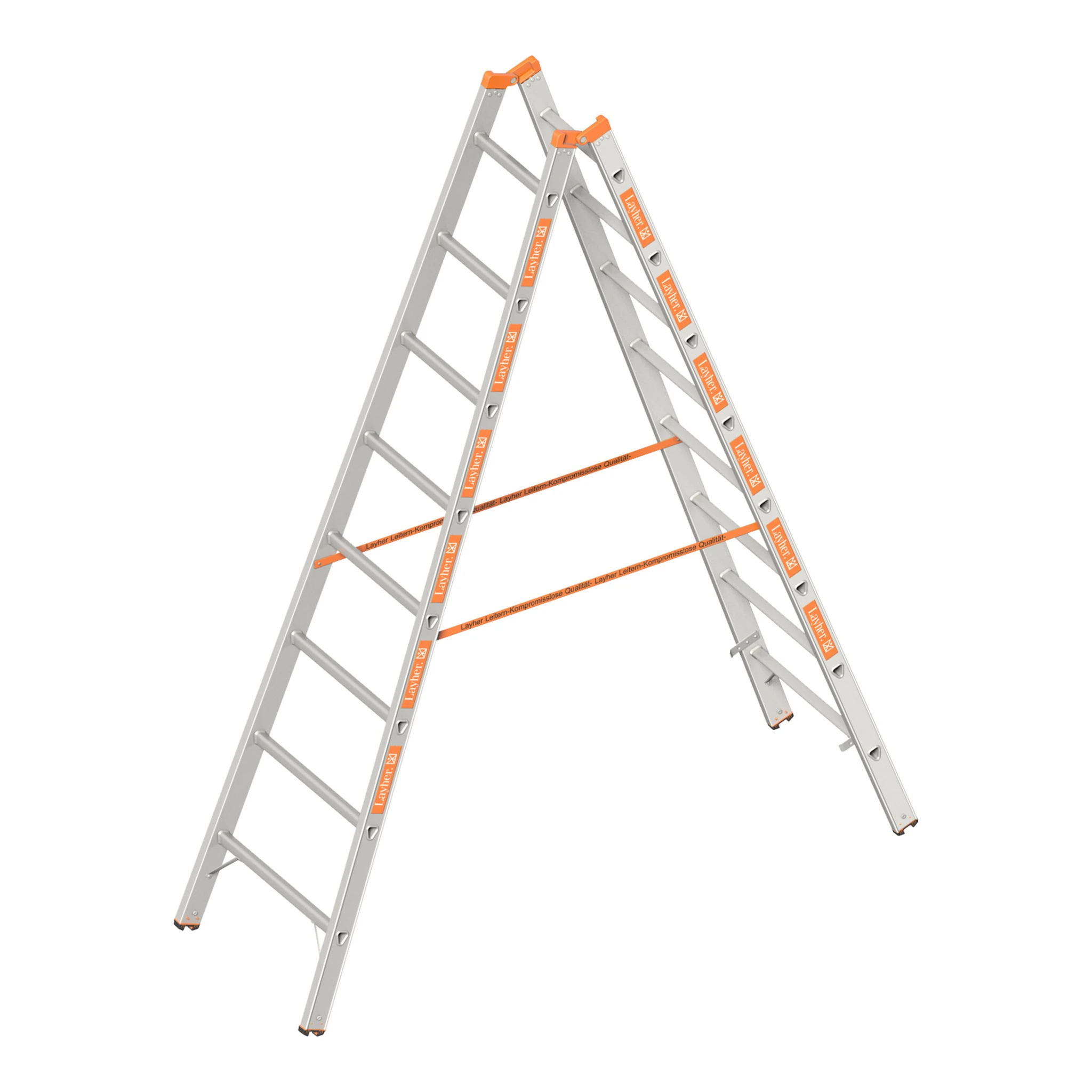 LAYHER | Sprossenstehleiter | 2 x 8 Sprossen