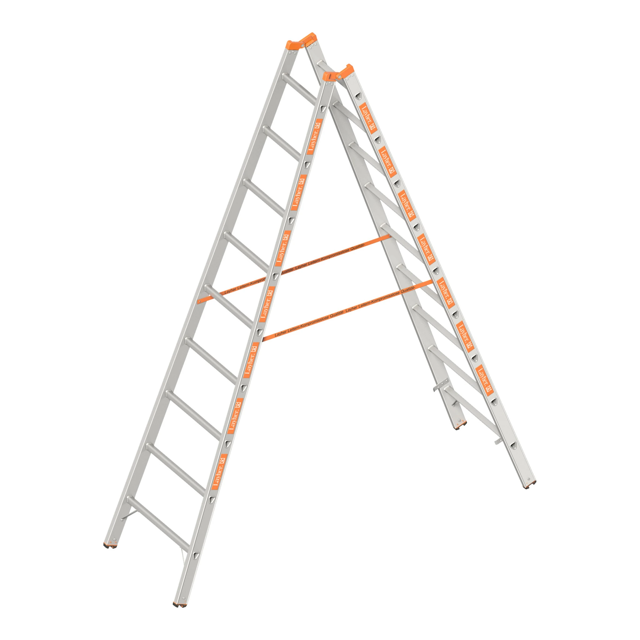 LAYHER | Sprossenstehleiter | 2 x 9 Sprossen