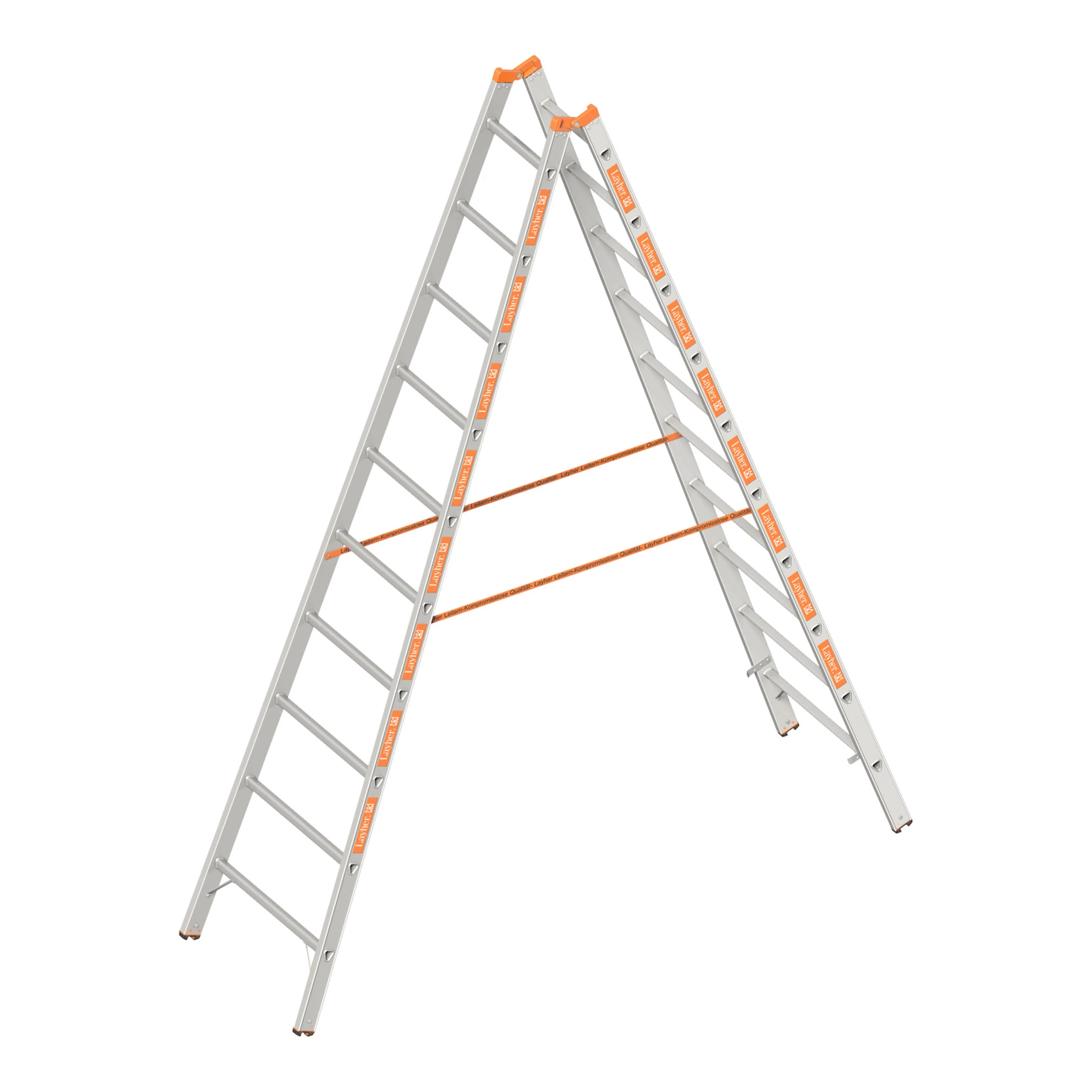 LAYHER | Sprossenstehleiter | 2 x 10 Sprossen