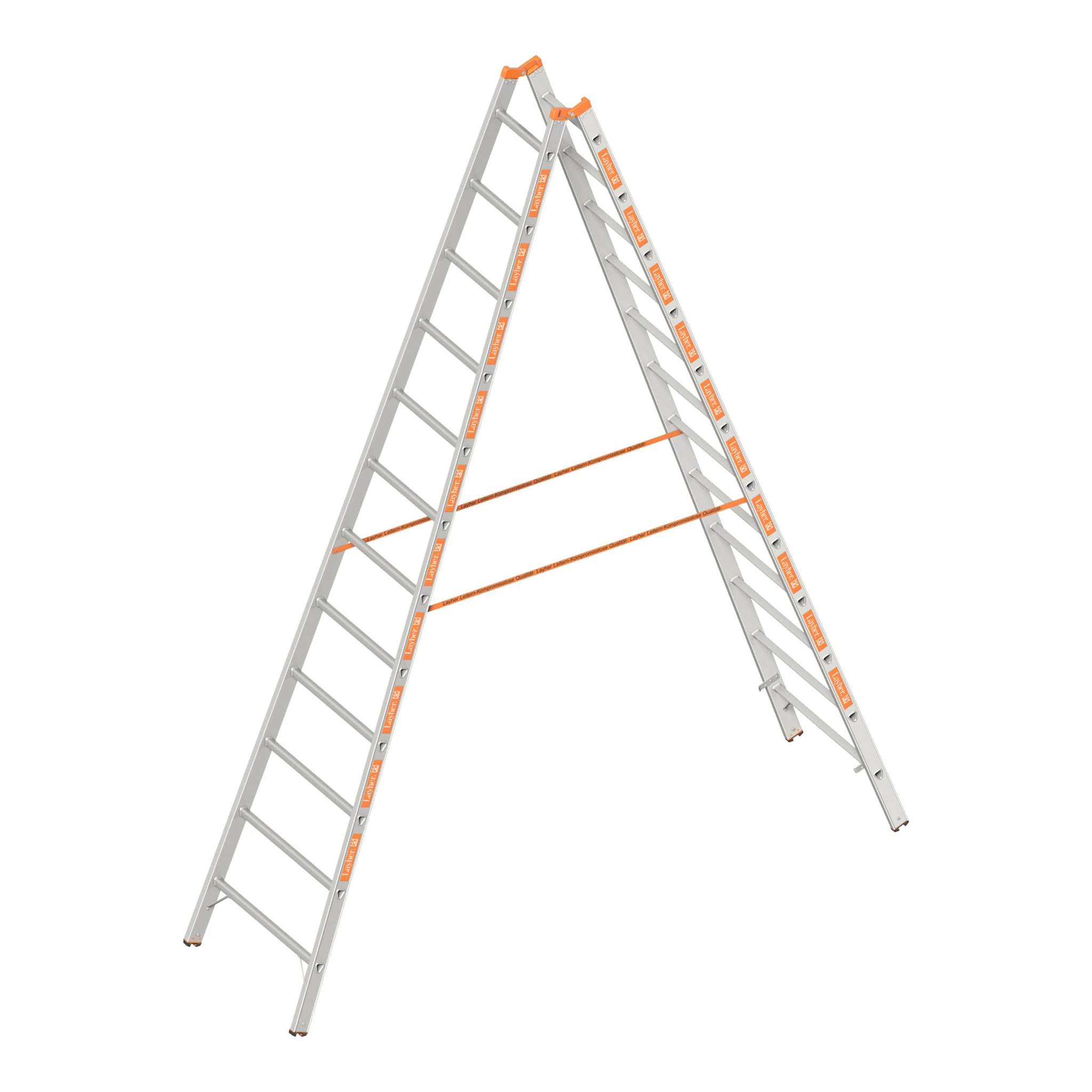 LAYHER | Sprossenstehleiter | 2 x 12 Sprossen