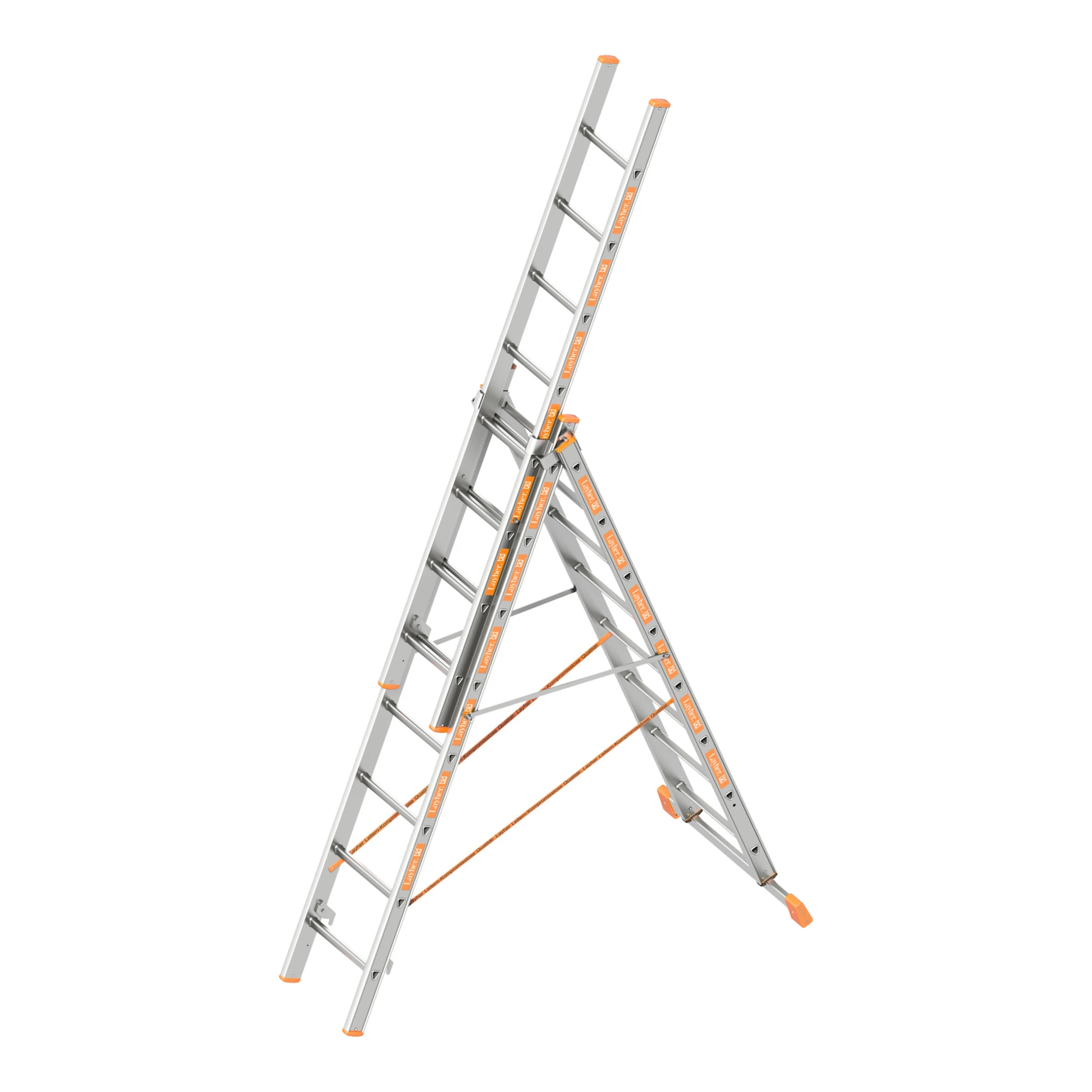 LAYHER | Allzweckleiter | 3 x 8 Sprossen