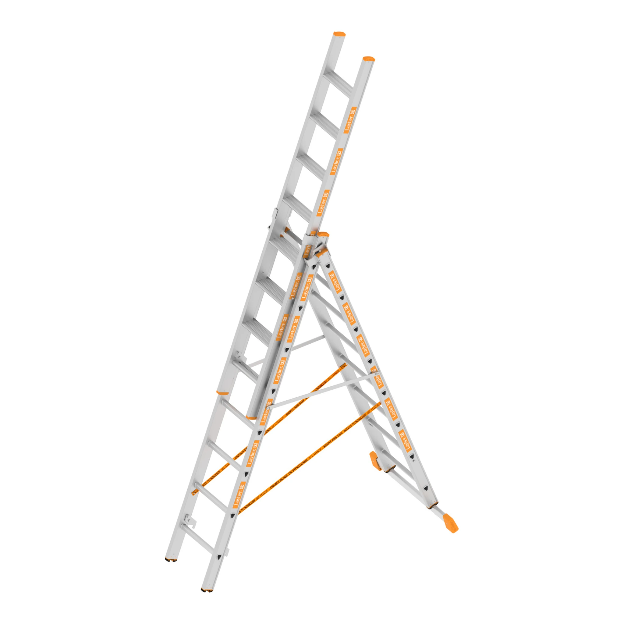 LAYHER | Allzweckleiter | 3 x 8 Stufen