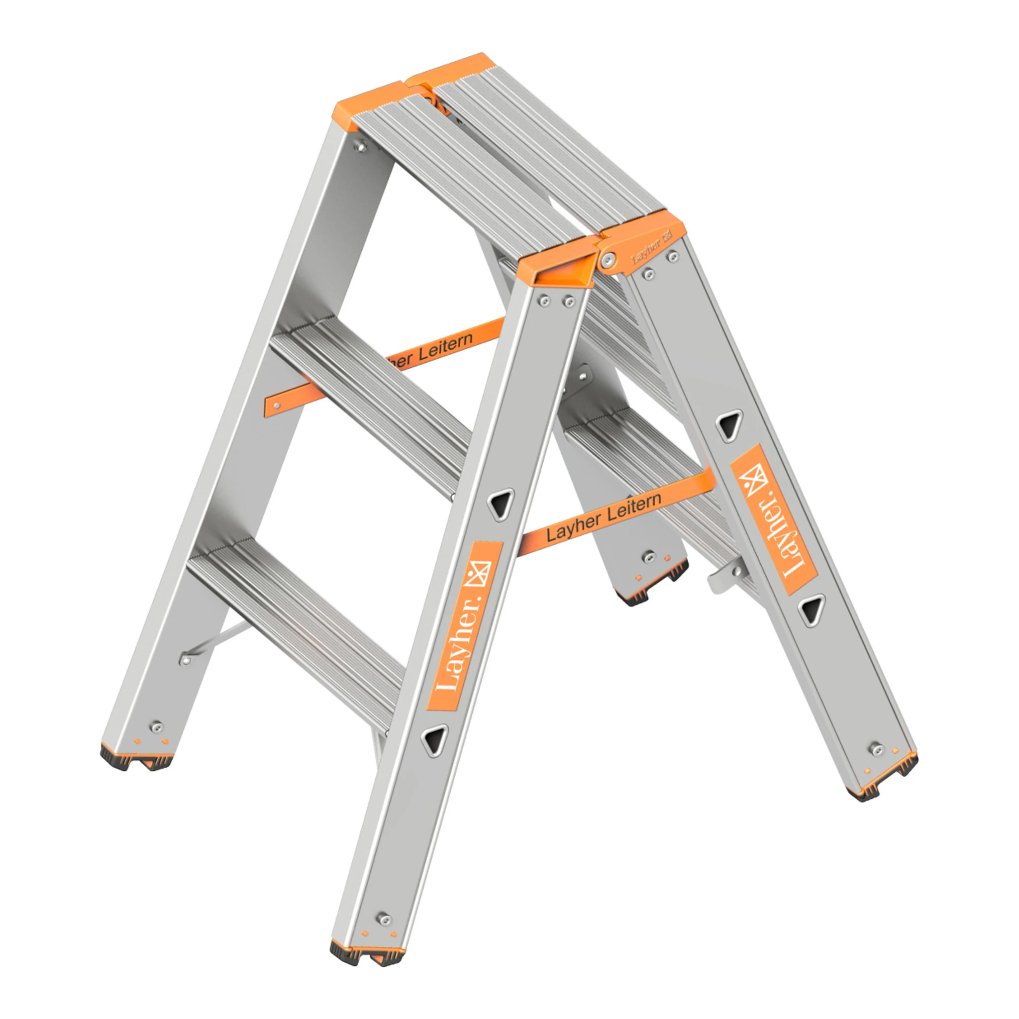 LAYHER | Stufenstehleiter | 2 x 3 Stufen