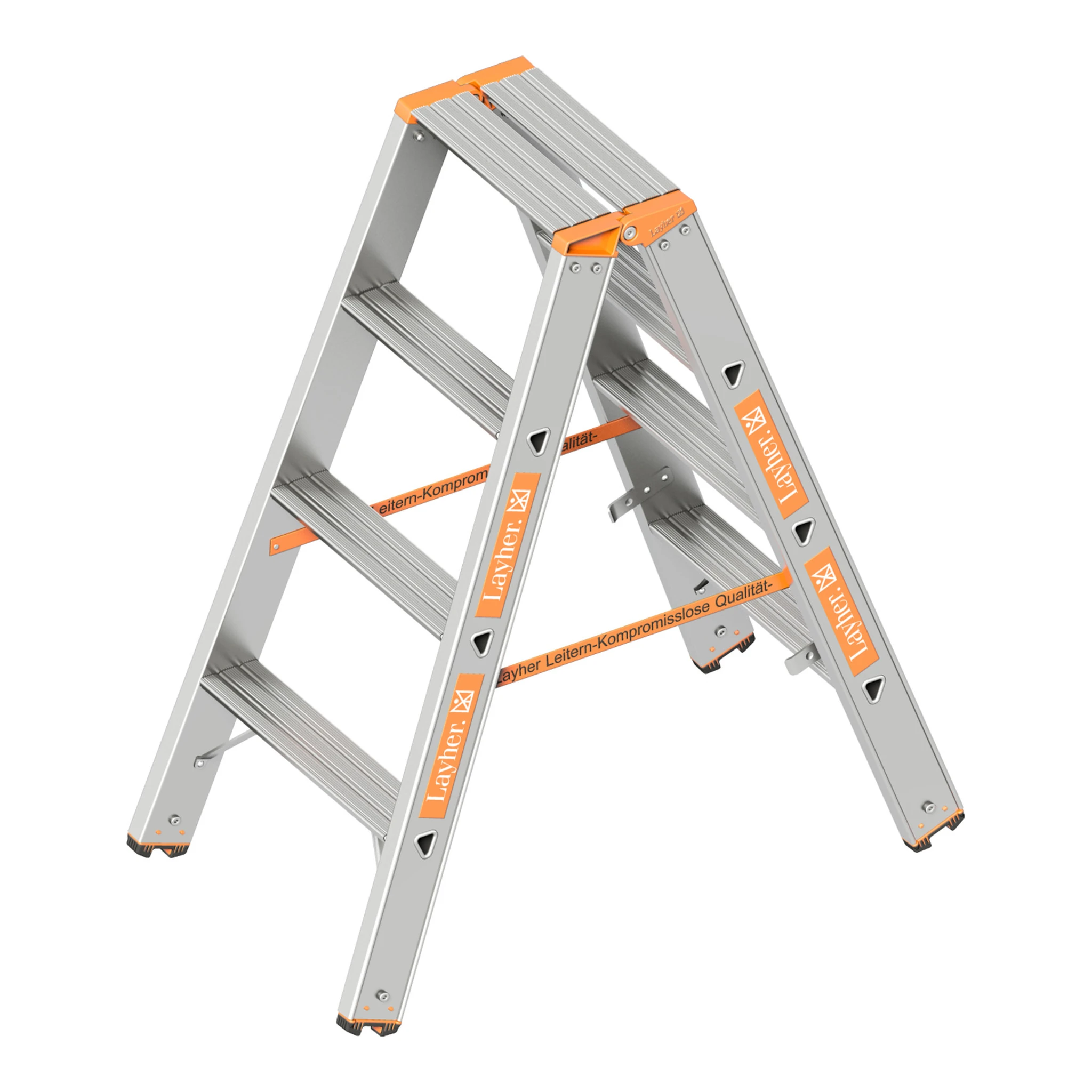 LAYHER | Stufenstehleiter | 2 x 4 Stufen