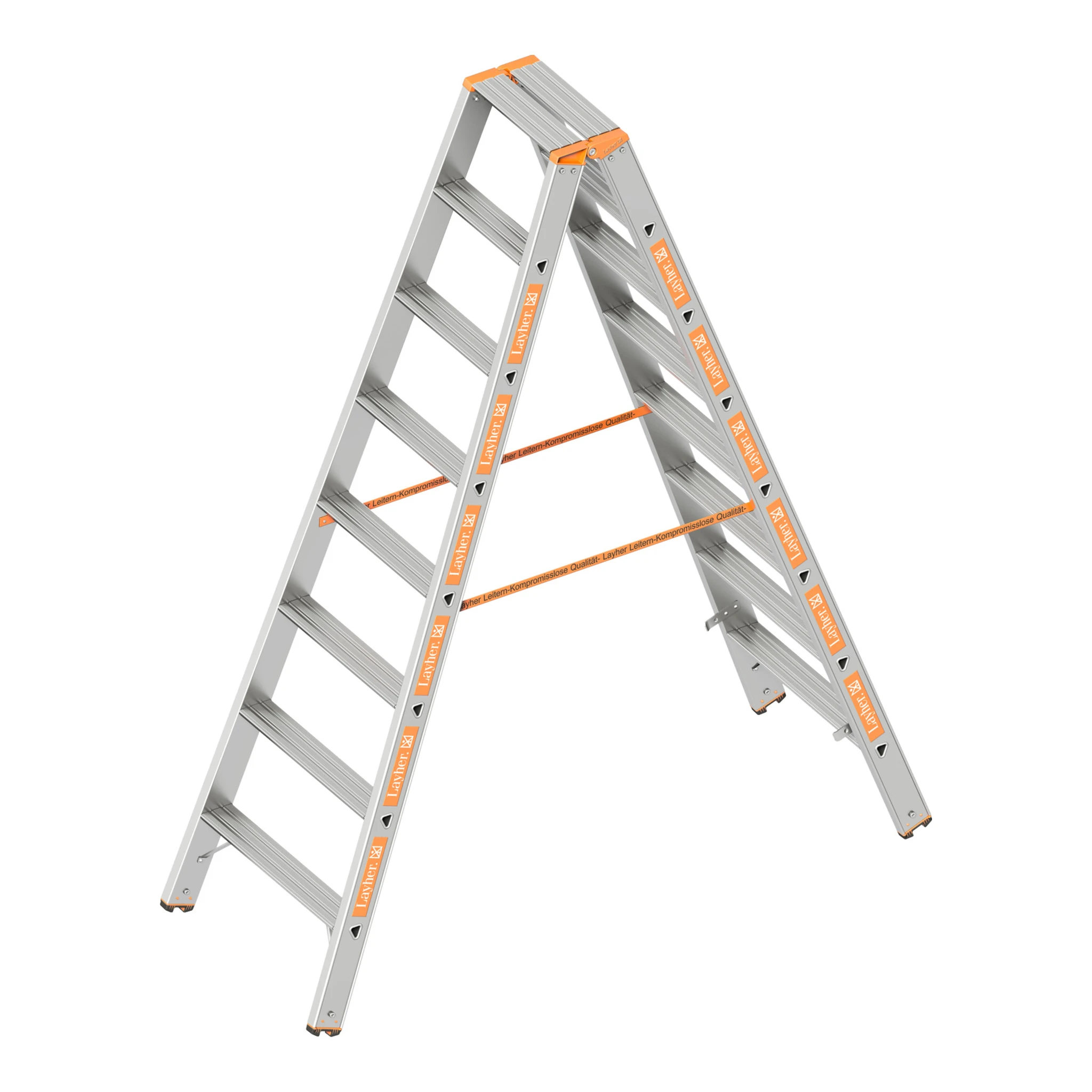 LAYHER | Stufenstehleiter | 2 x 8 Stufen