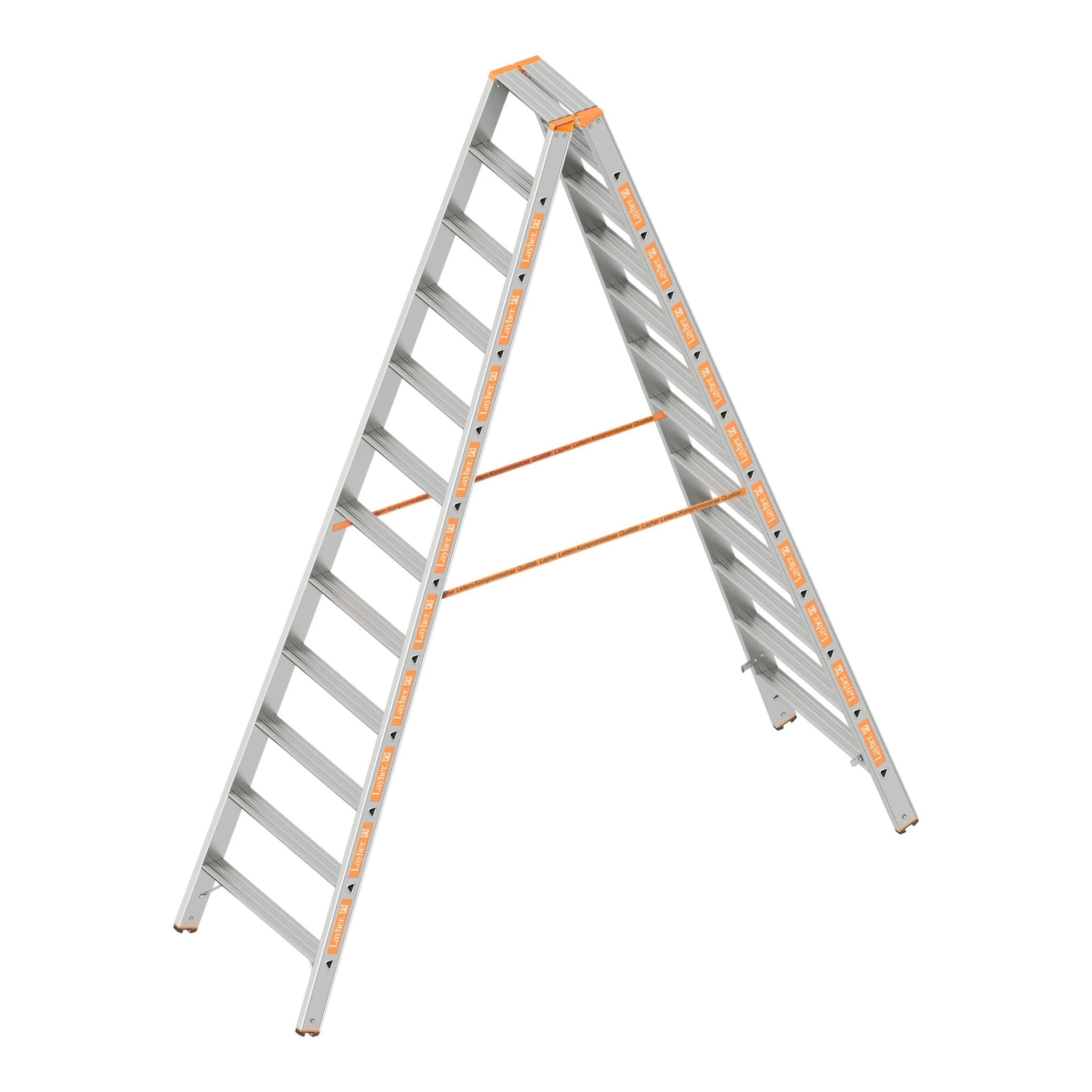 LAYHER | Stufenstehleiter | 2 x 12 Stufen