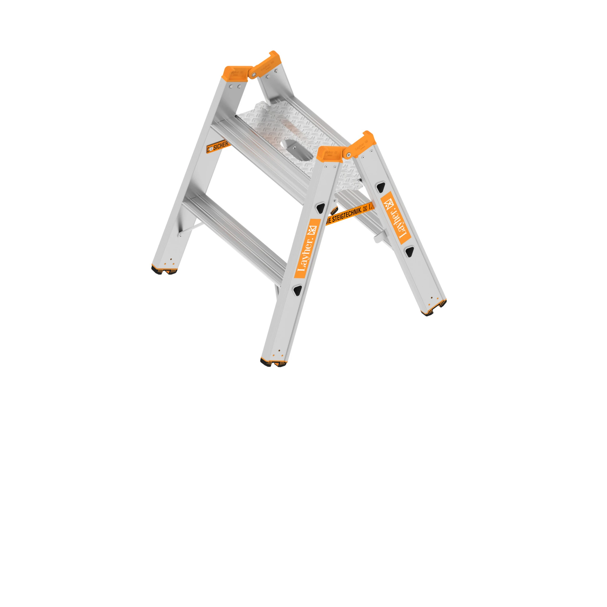 LAYHER | Alu-Schwerlasttritt | 2 x 2 Stufen