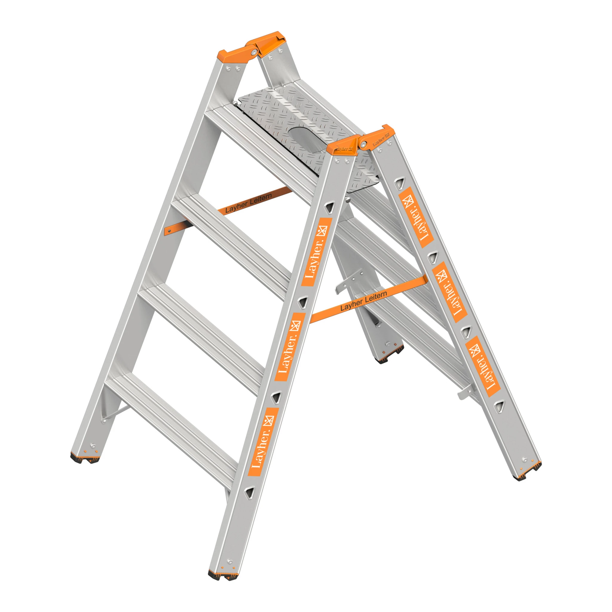 LAYHER | Alu-Schwerlasttritt | 2 x 4 Stufen