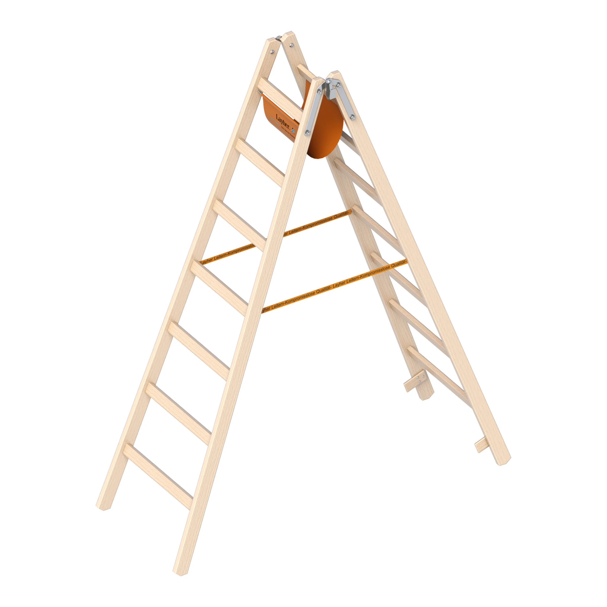 LAYHER | Holzstehleiter | 2 x 7 Sprossen