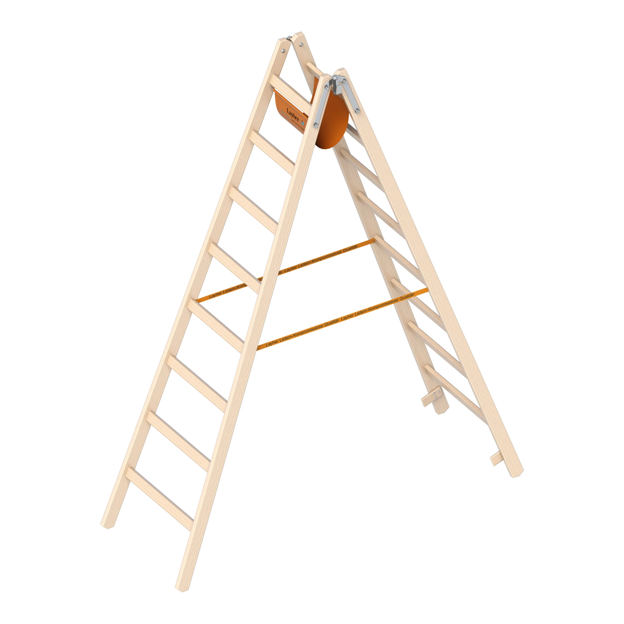 LAYHER | Holzstehleiter | 2 x 8 Sprossen