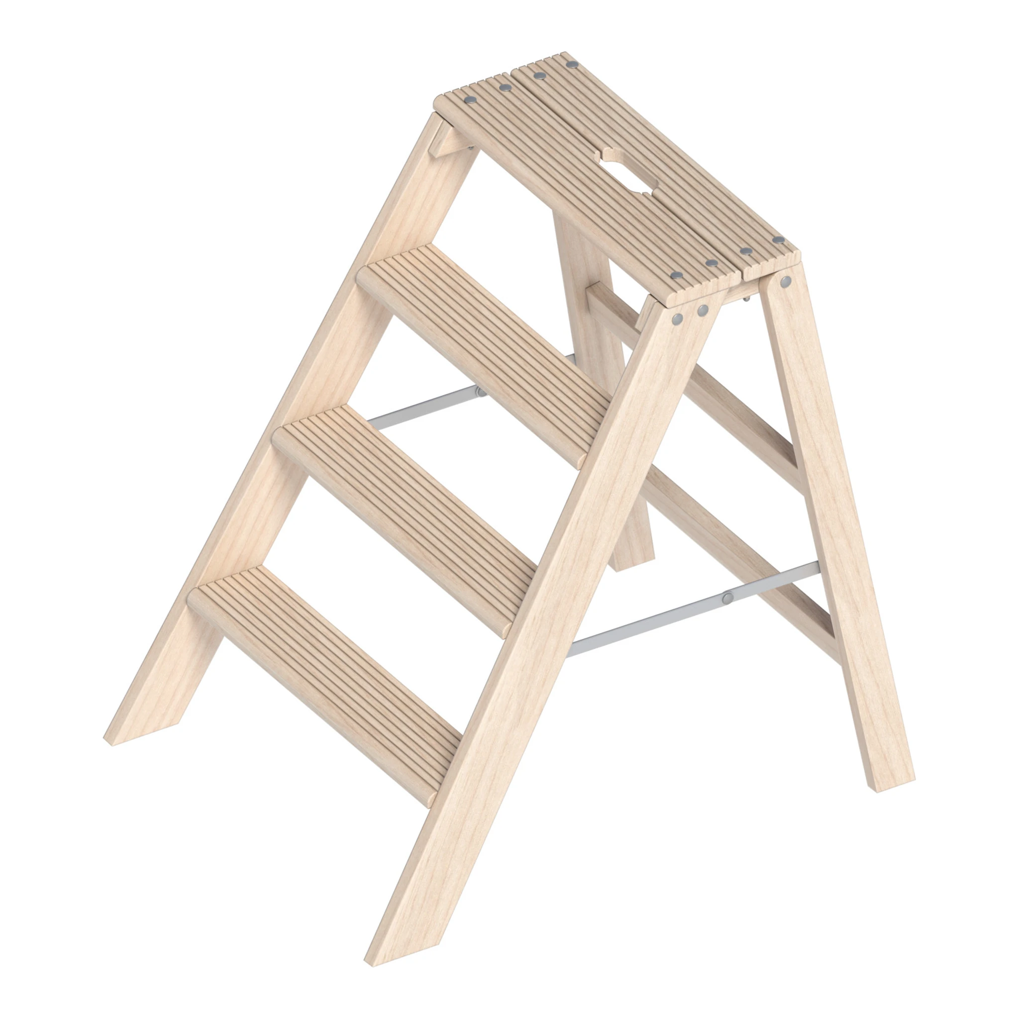 LAYHER | Klappbarer Holzstufentritt | 1 x 4 Stufen