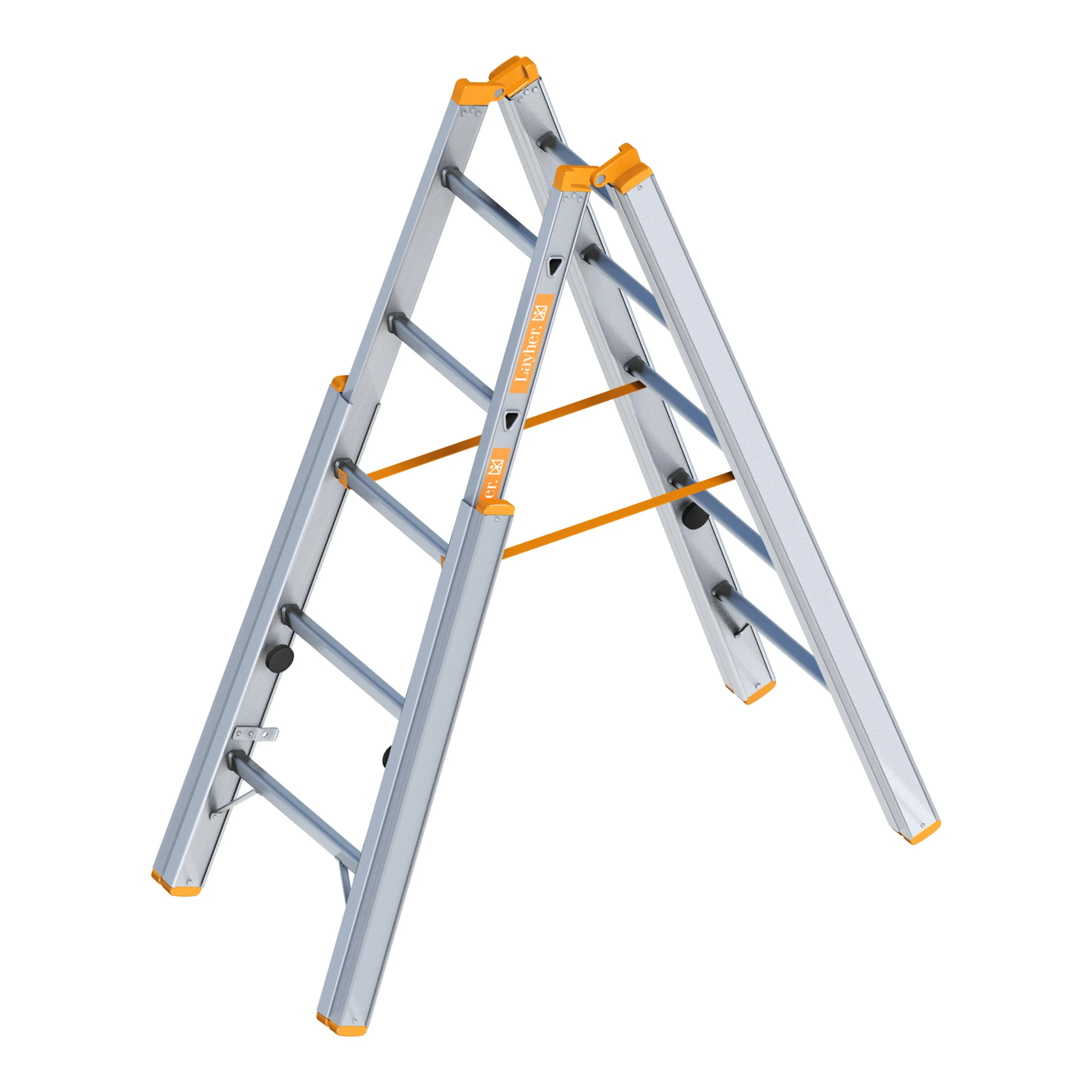 LAYHER | Treppenstehleiter | 2 x 5 Sprossen