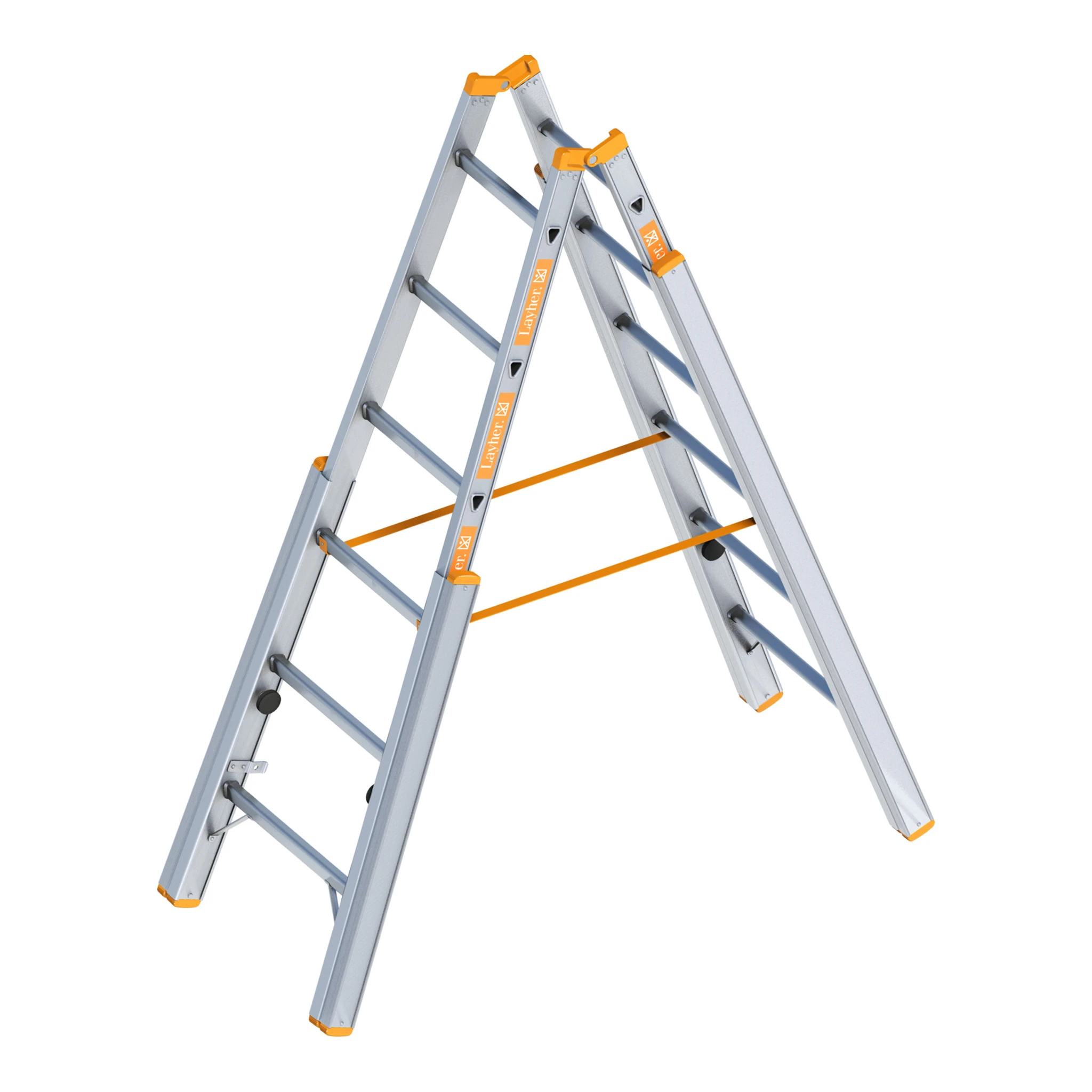 LAYHER | Treppenstehleiter | 2 x 6 Sprossen