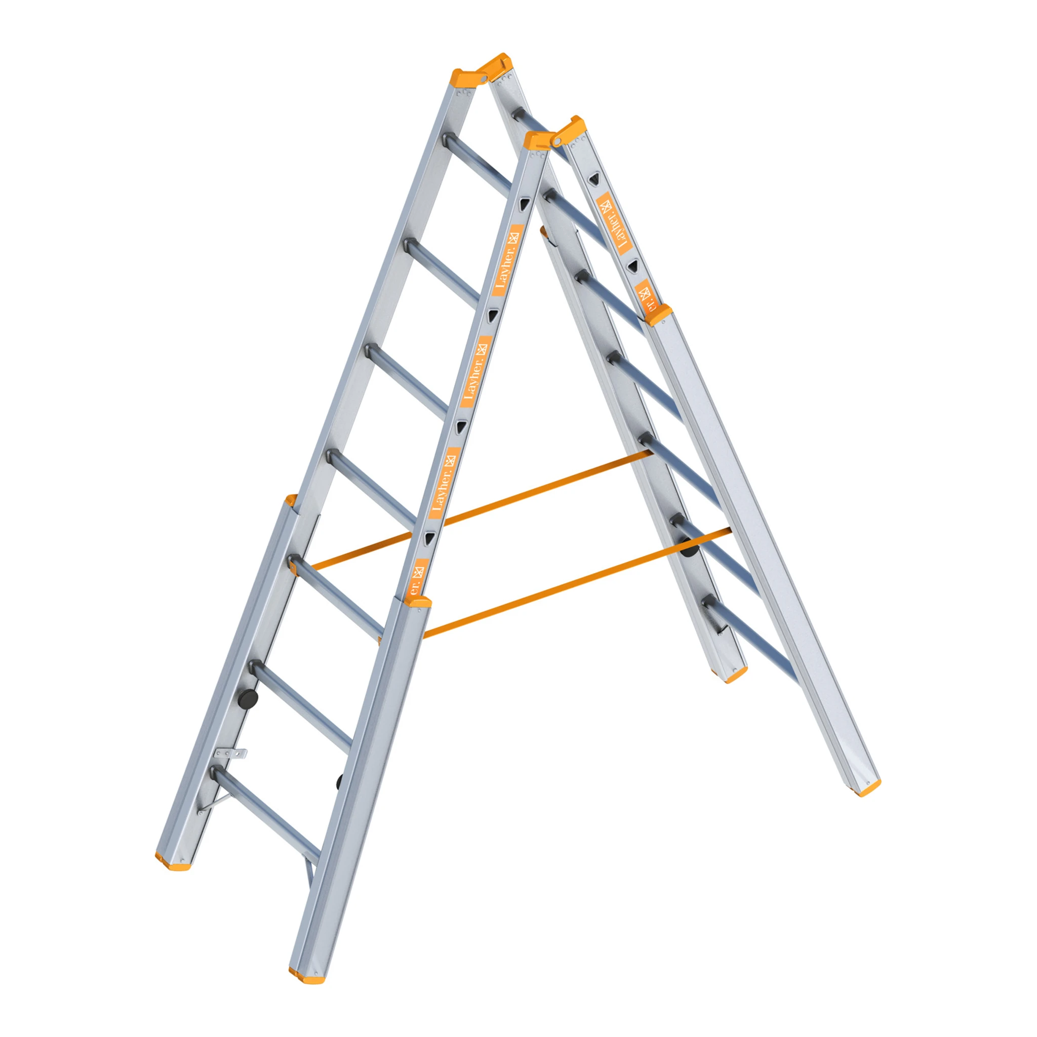 LAYHER | Treppenstehleiter | 2 x 7 Sprossen