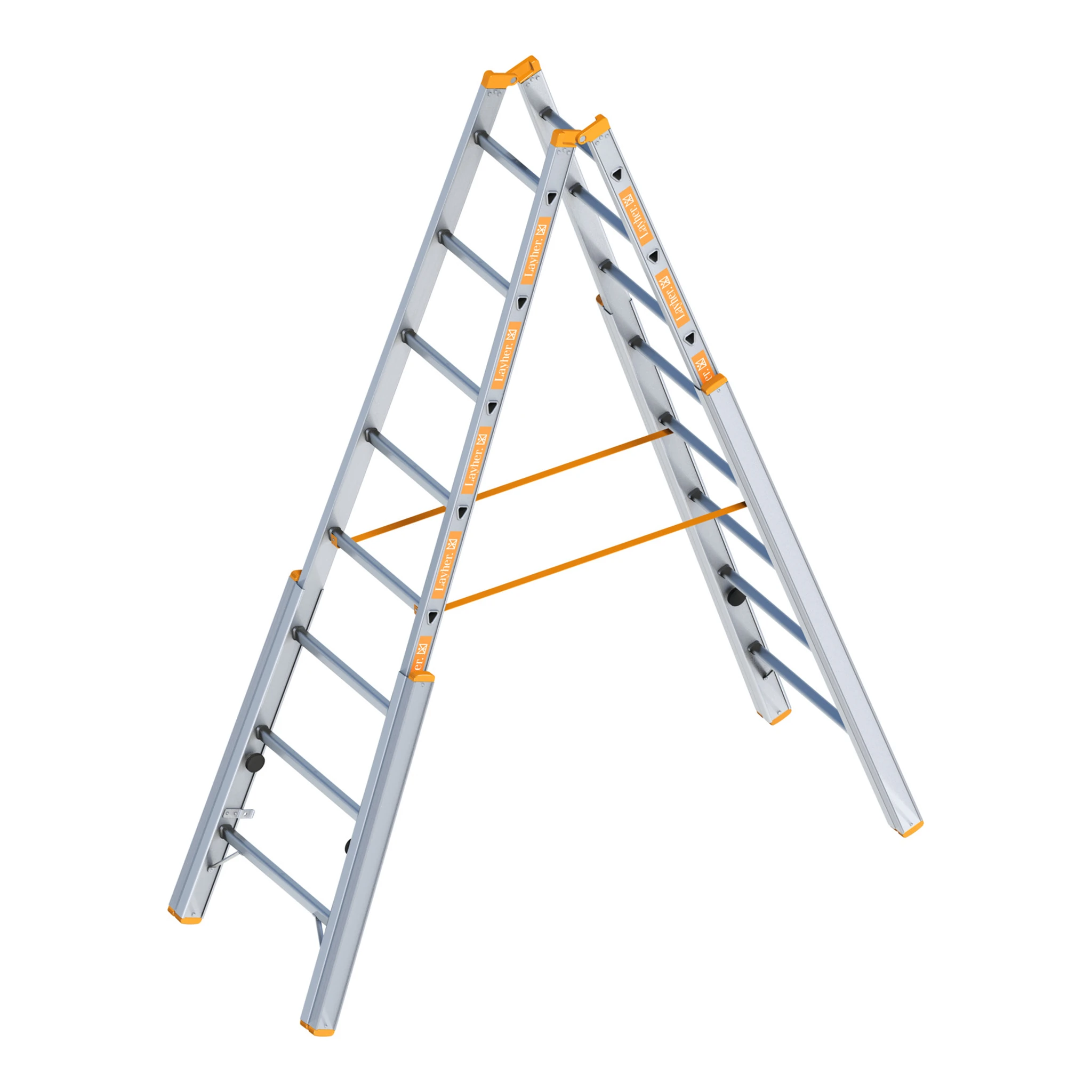 LAYHER | Treppenstehleiter | 2 x 8 Sprossen