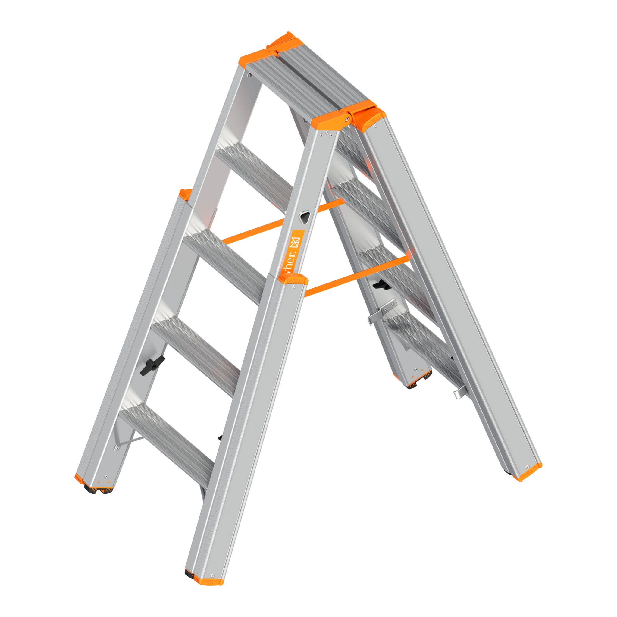 LAYHER | Treppenstehleiter | 2 x 5 Stufen