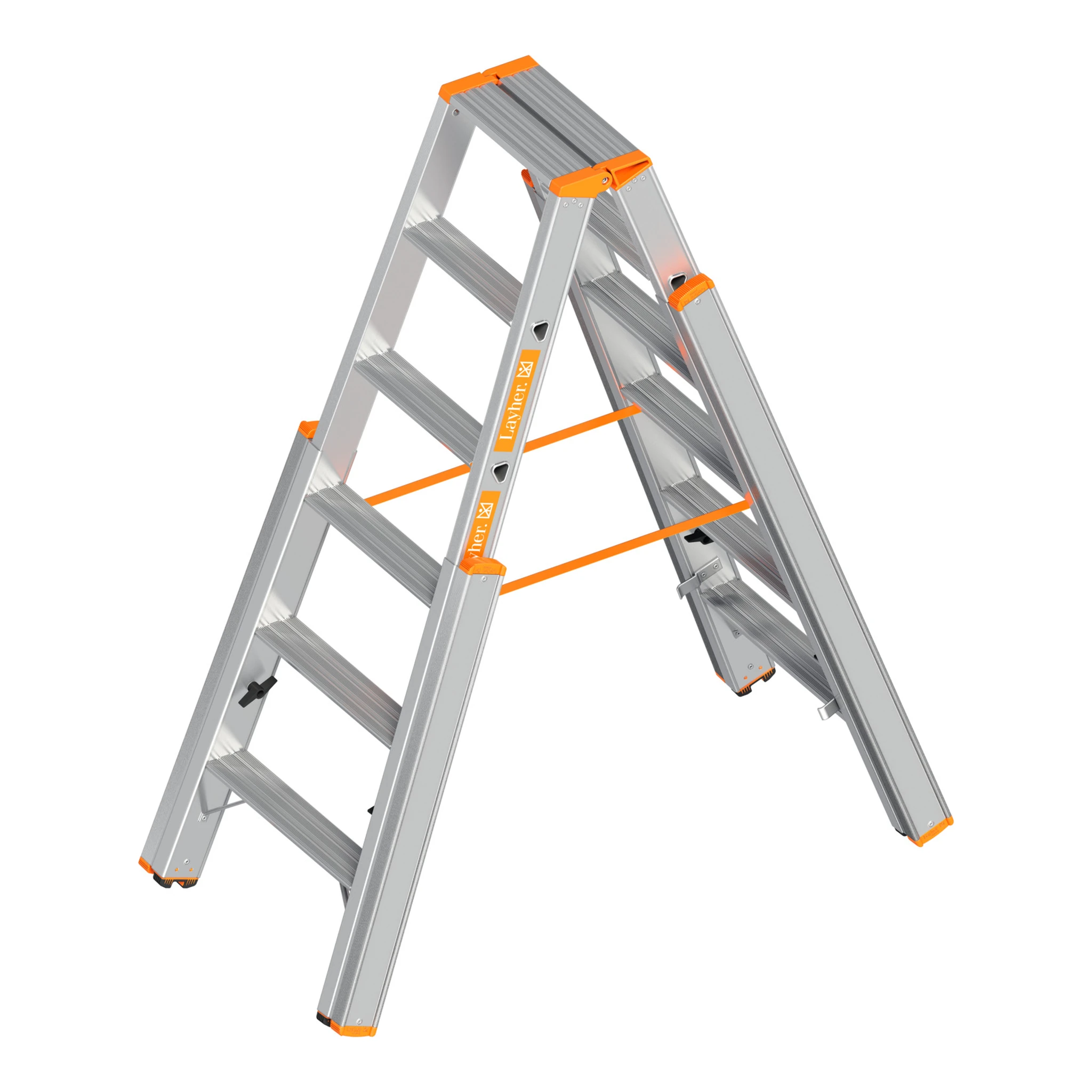 LAYHER | Treppenstehleiter | 2 x 6 Stufen