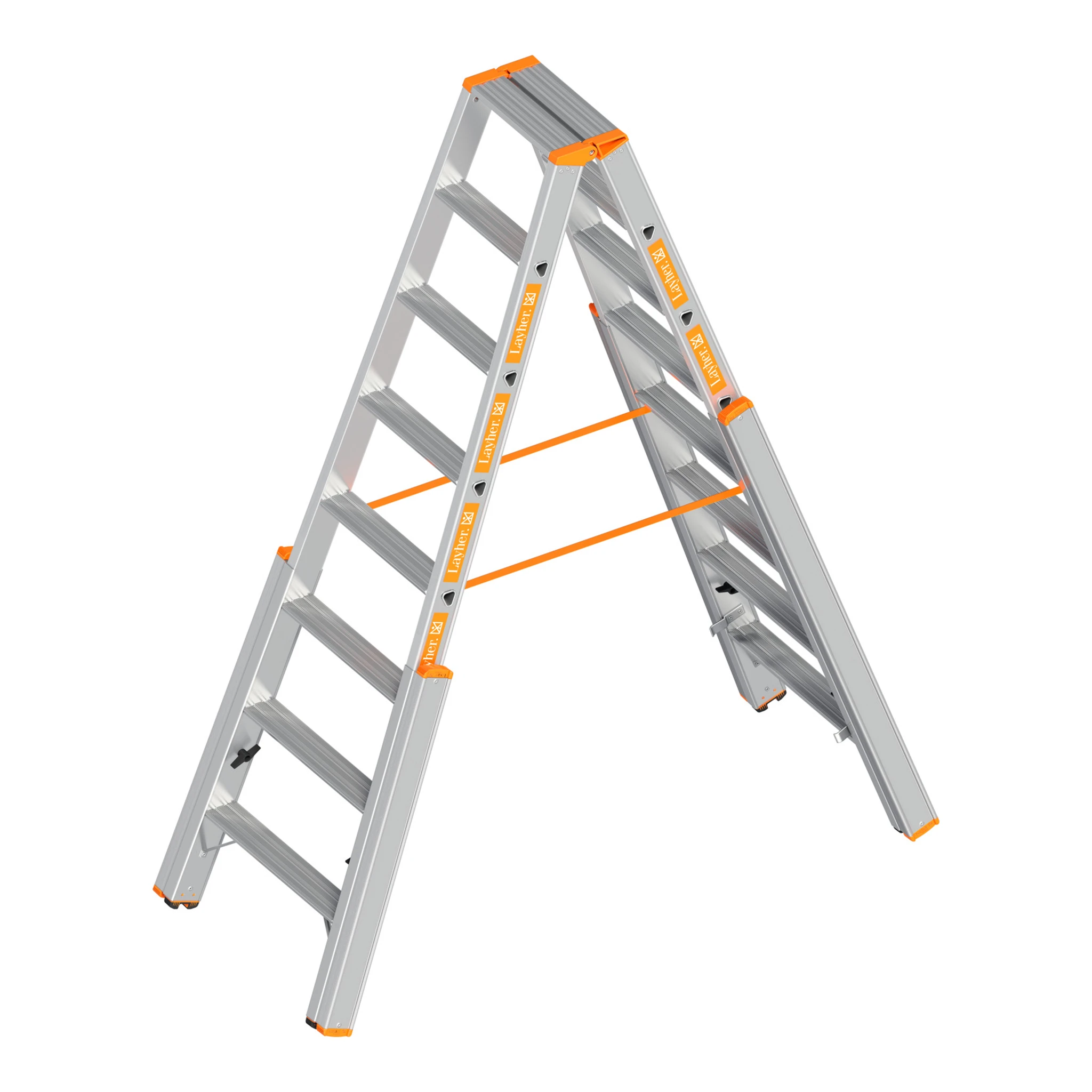 LAYHER | Treppenstehleiter | 2 x 8 Stufen