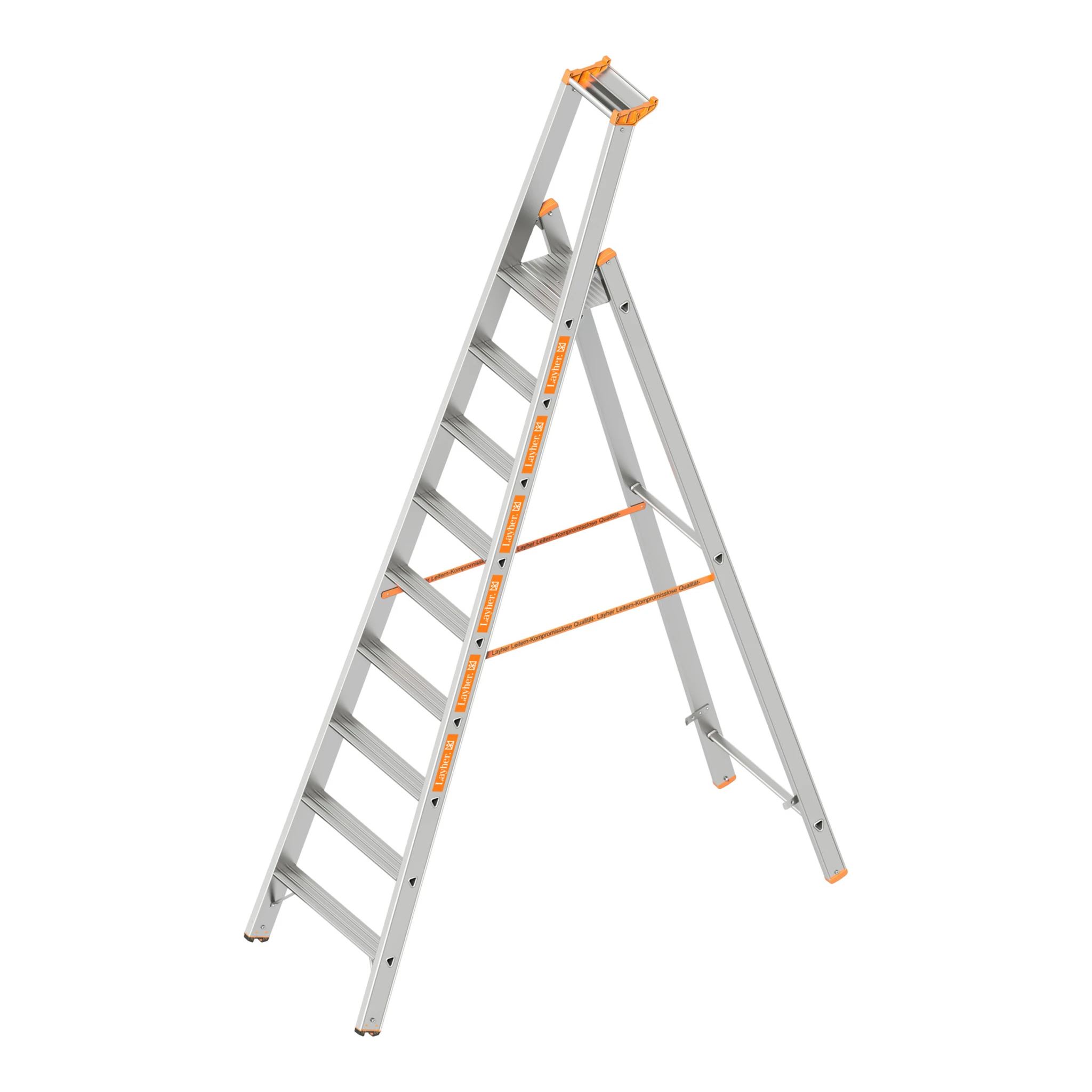LAYHER | Stufenstehleiter | 9 Stufen