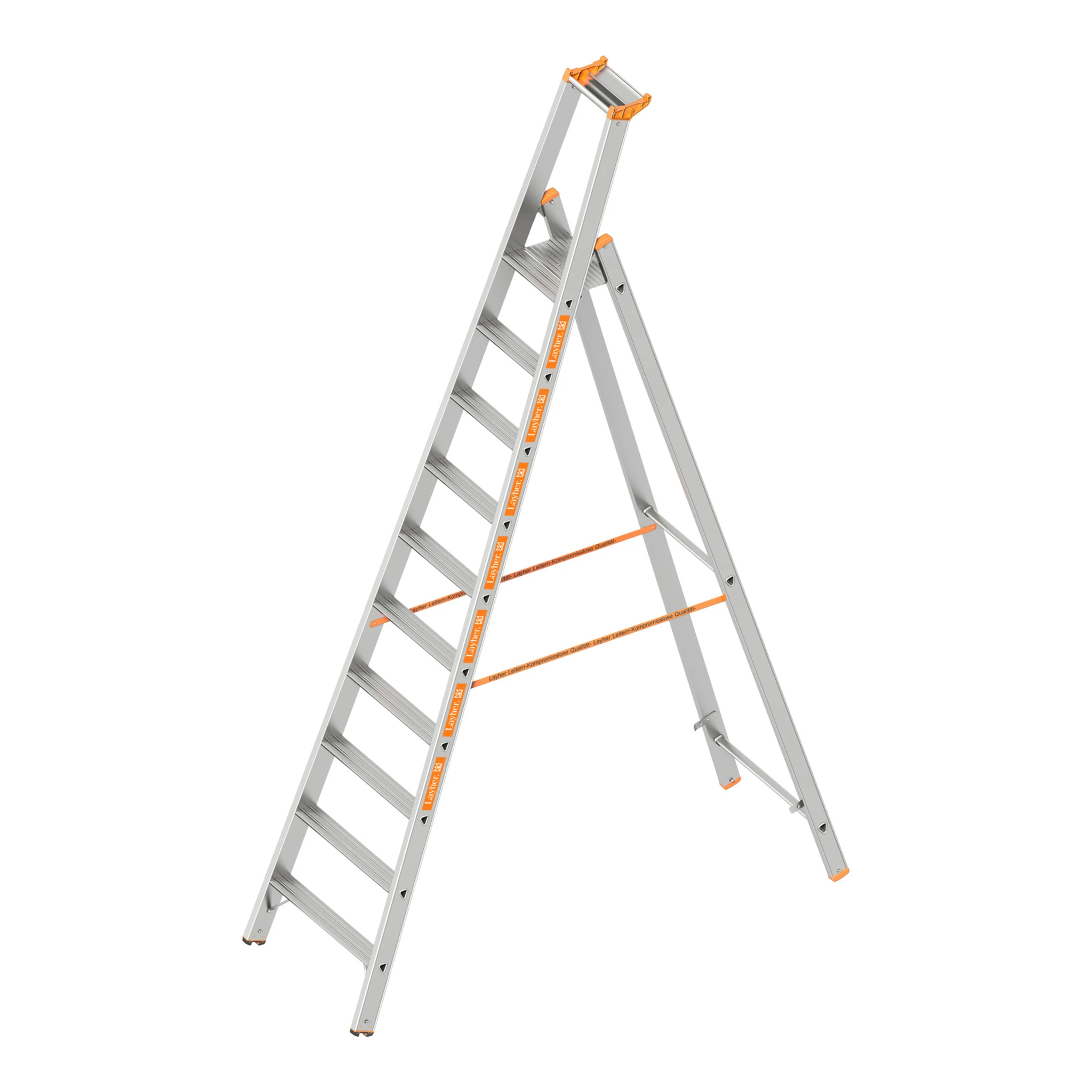 LAYHER | Stufenstehleiter | 10 Stufen