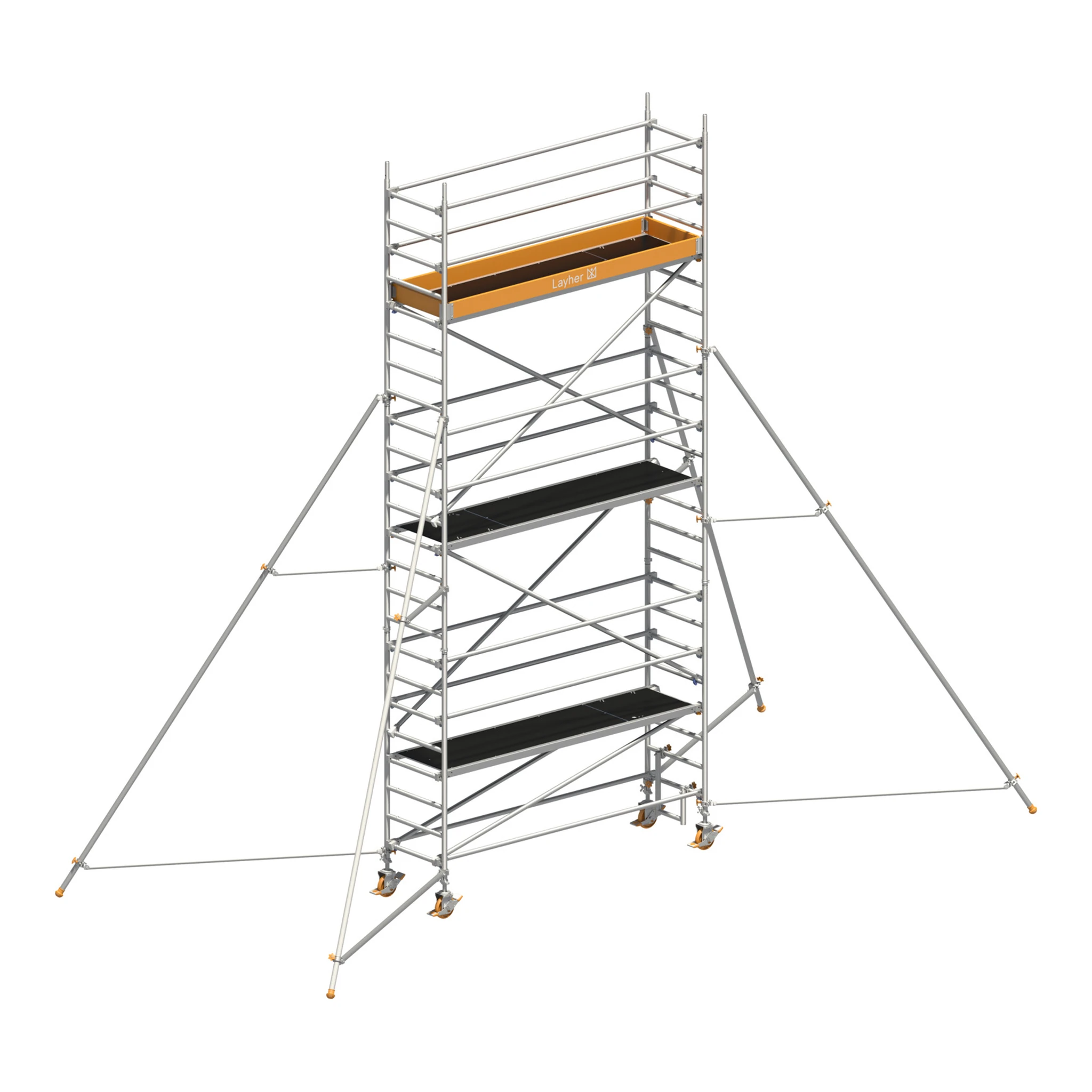LAYHER | Fahrgerüst | Uni Standard P2 mit Gerüststützen - 5 m