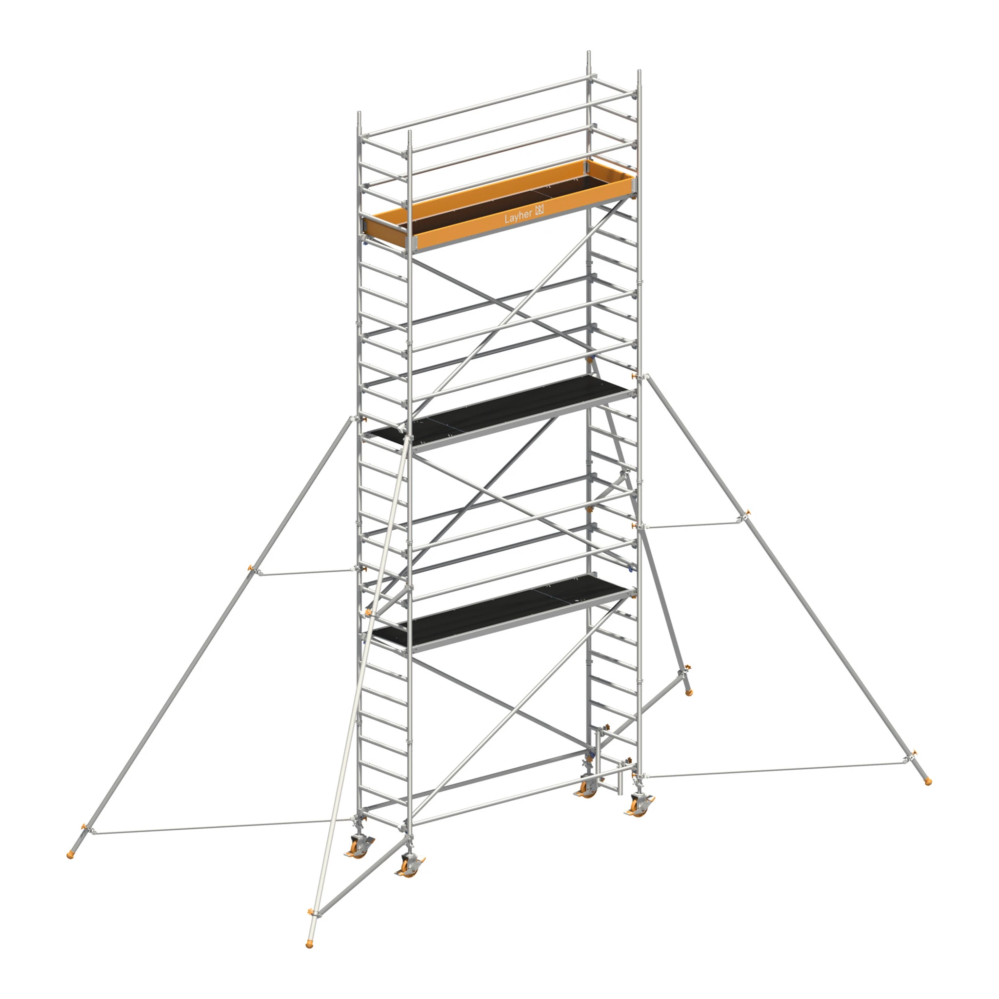 LAYHER | Fahrgerüst | Uni Standard P2 mit Gerüststützen - 5 m